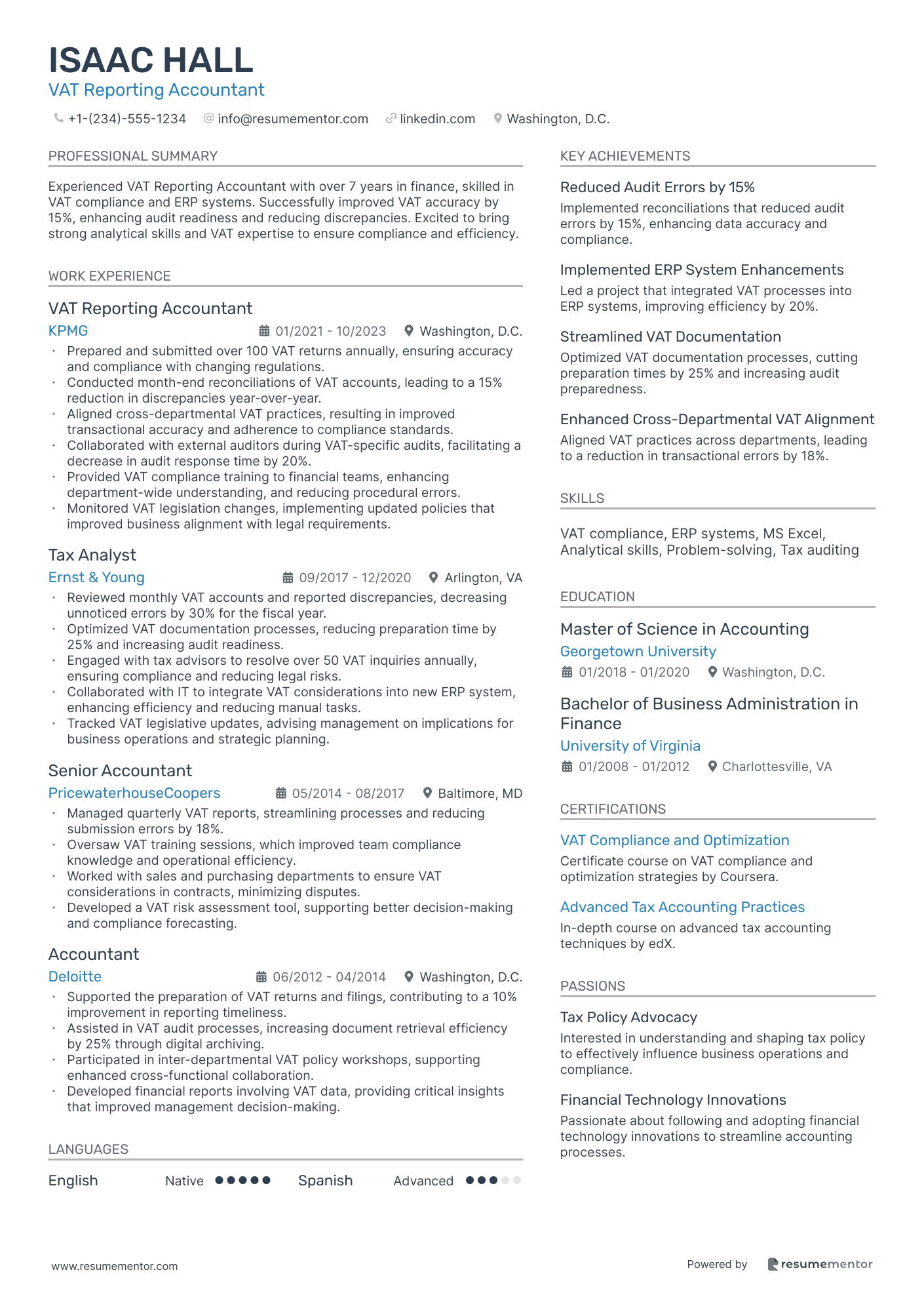 VAT Reporting Accountant