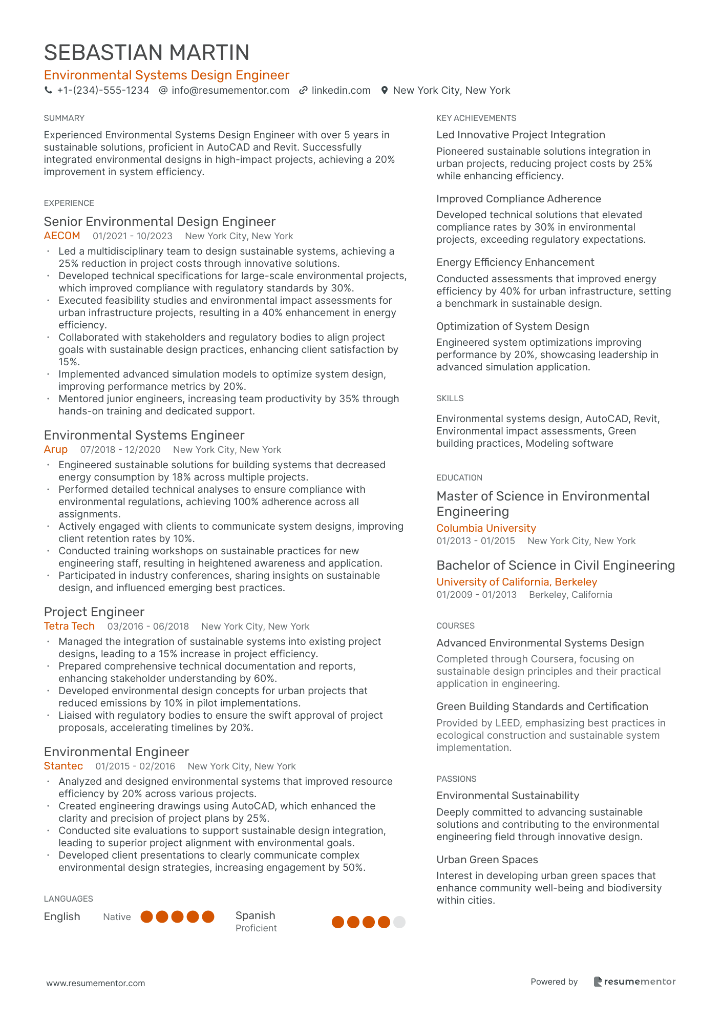 Environmental Systems Design Engineer