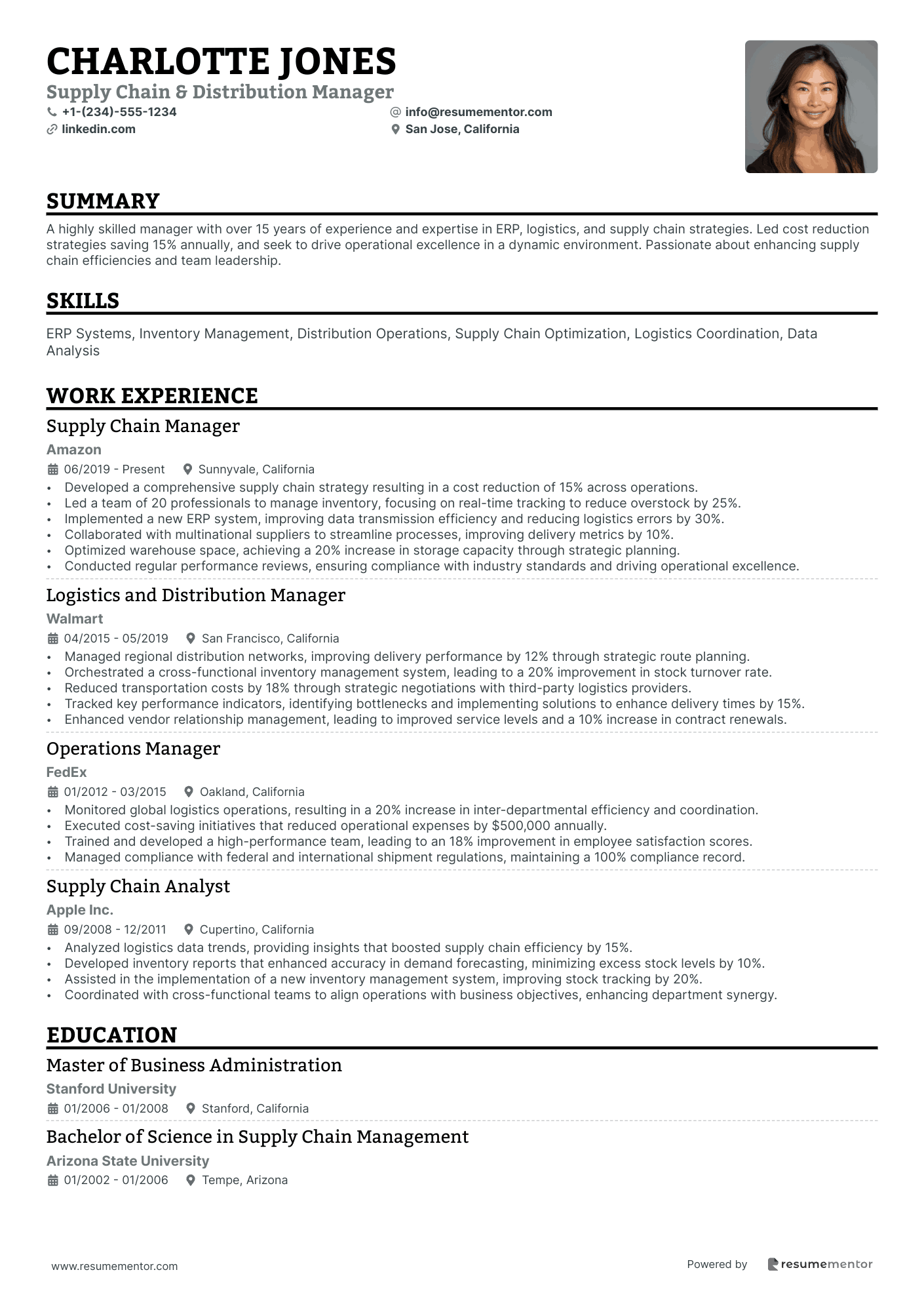 Supply Chain & Distribution Manager