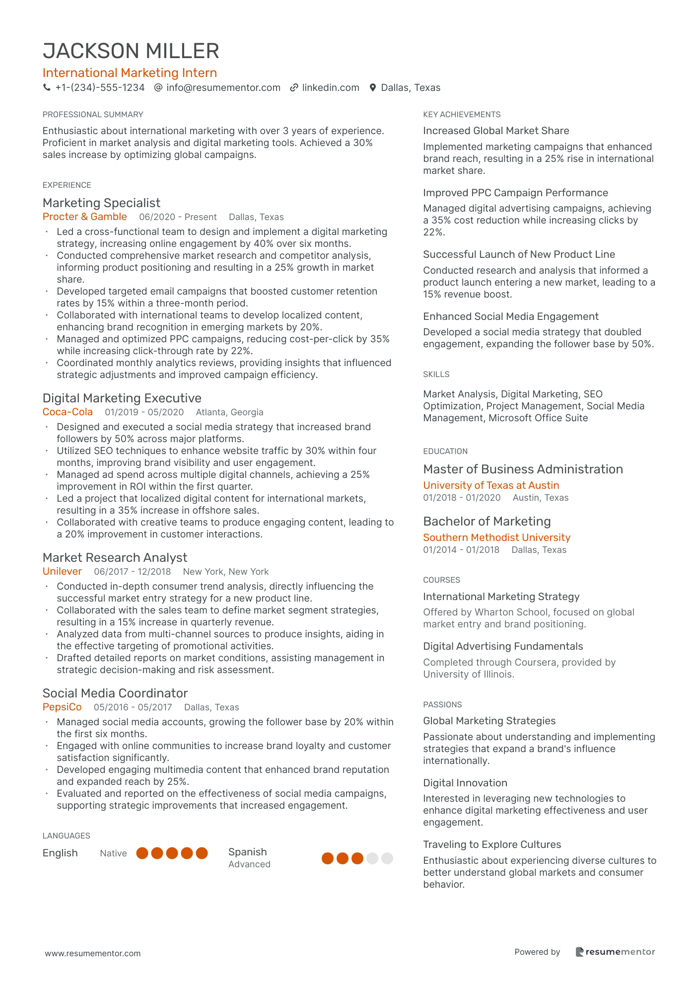 International Marketing Intern