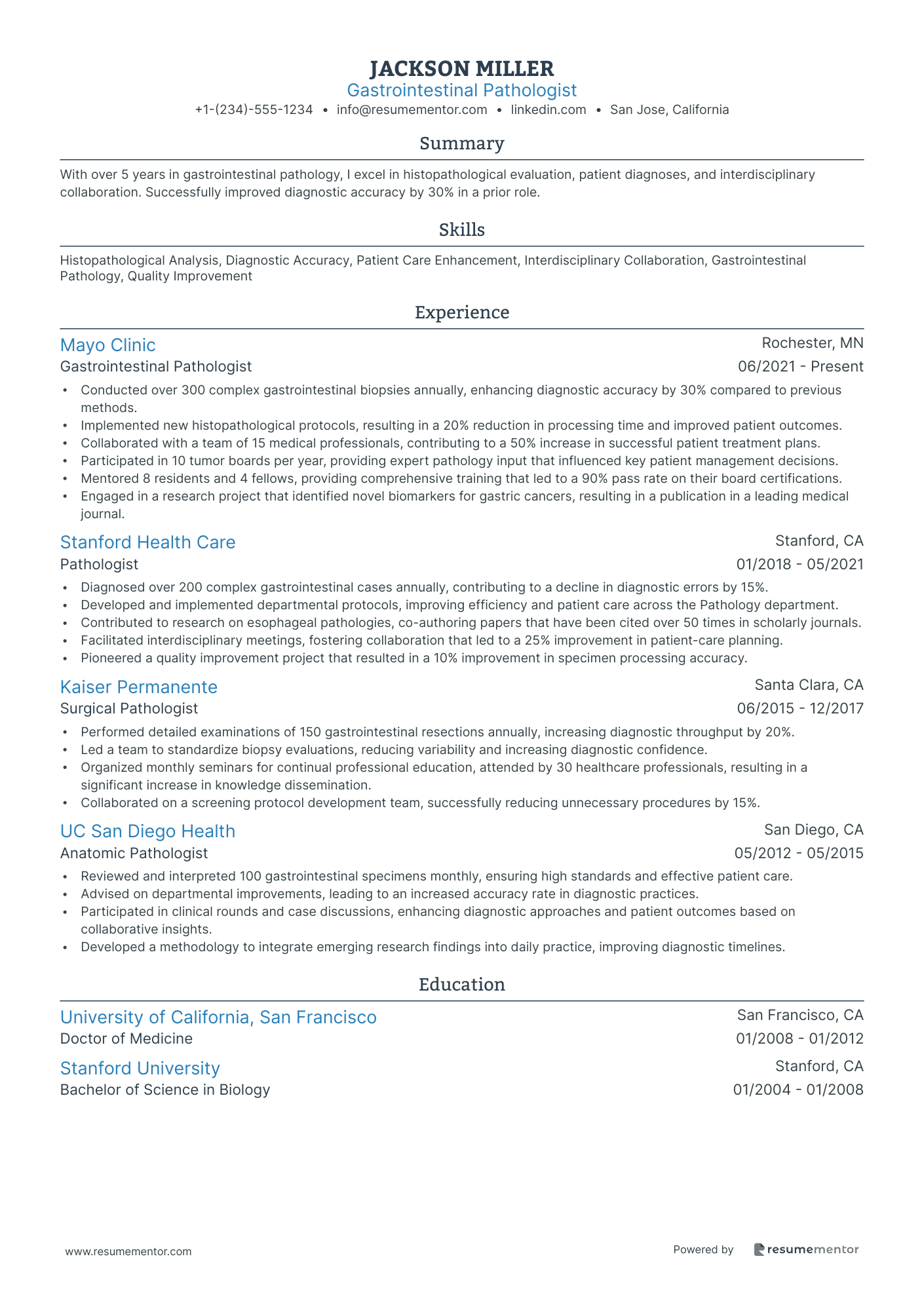 Gastrointestinal Pathologist