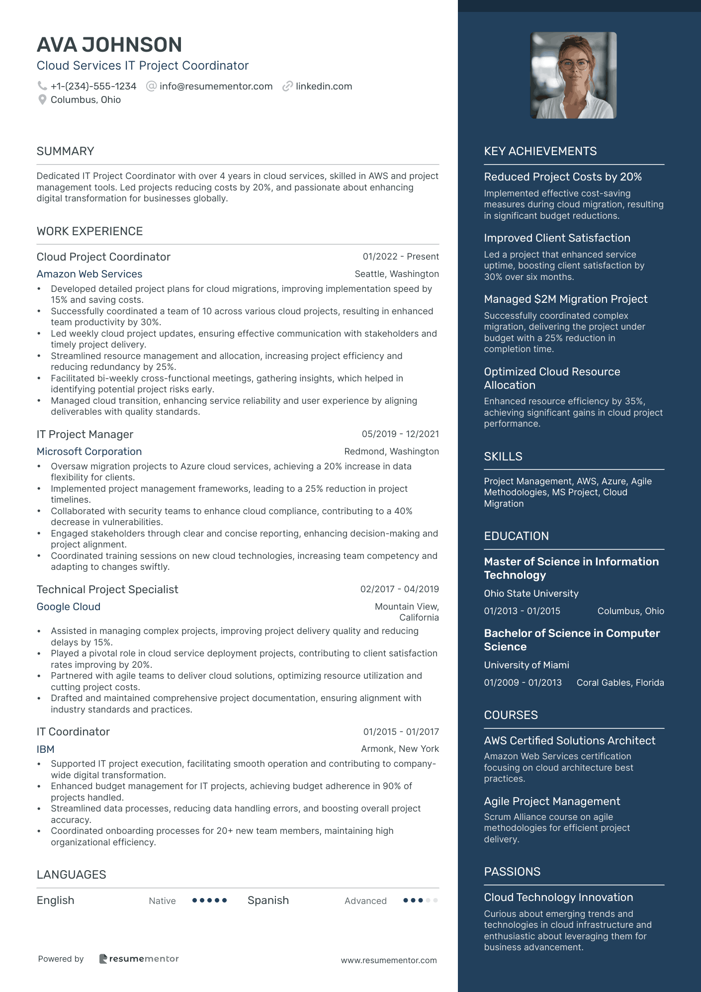 Cloud Services IT Project Coordinator