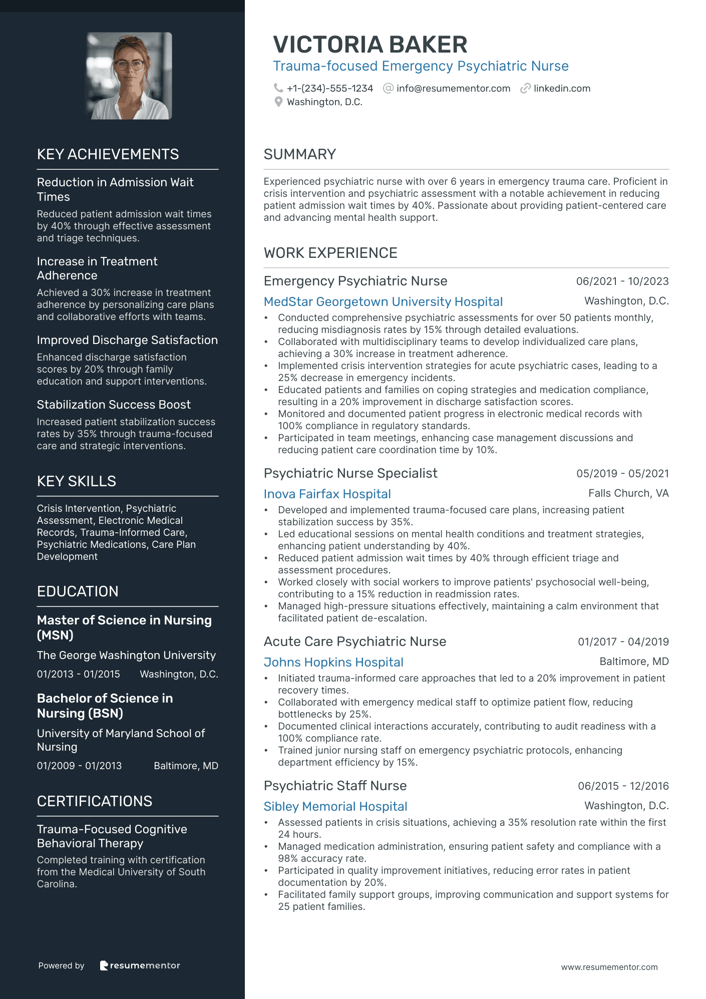 Trauma focused Emergency Psychiatric Nurse