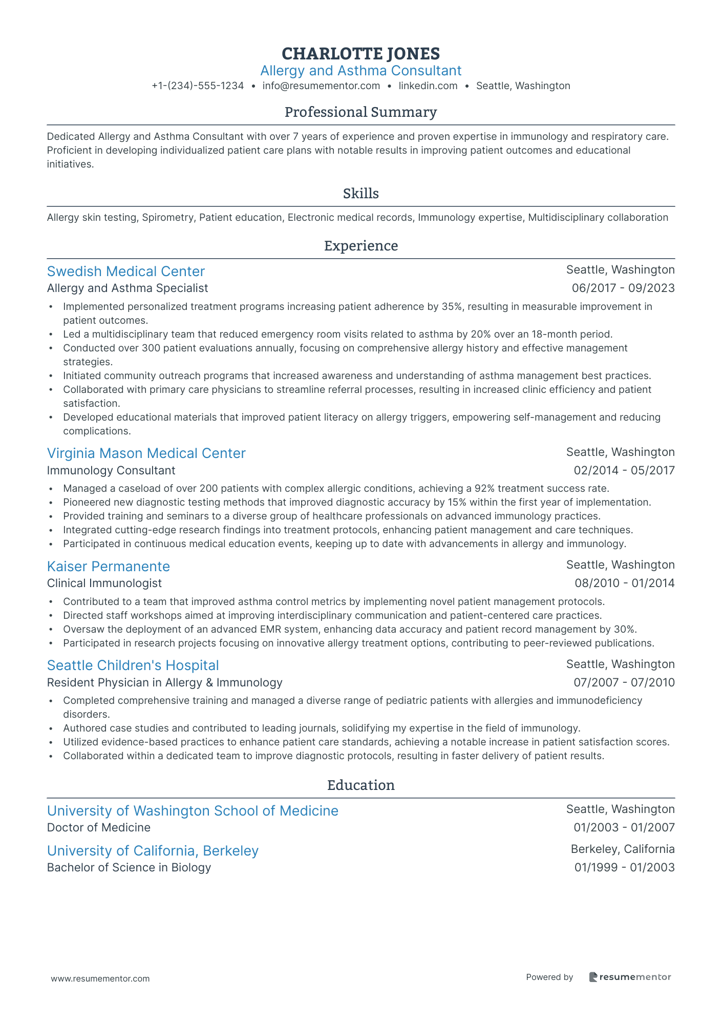 Allergy and Asthma Consultant