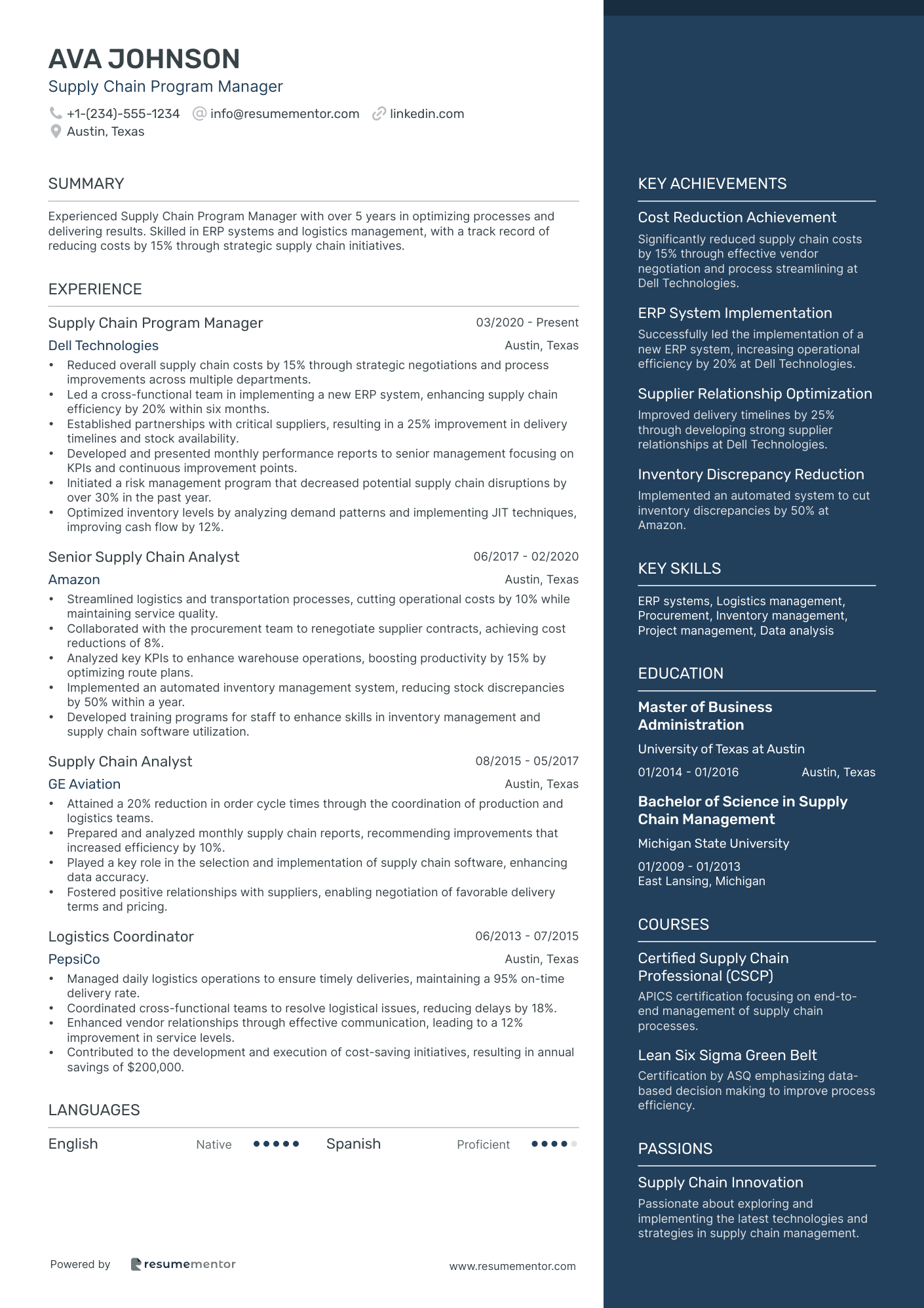 Supply Chain Program Manager