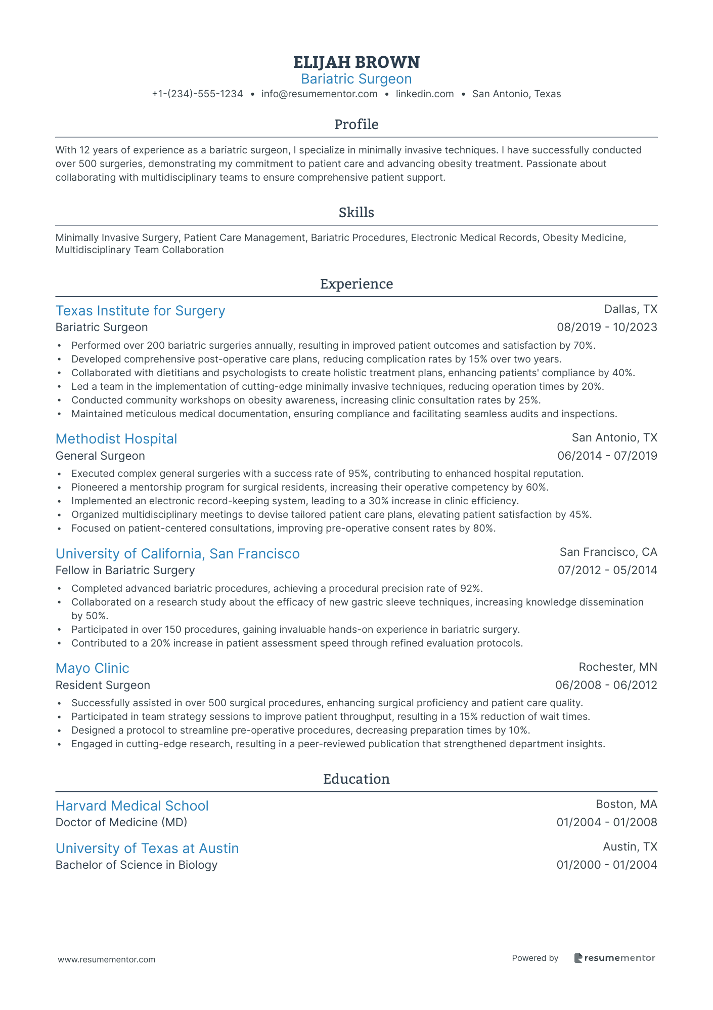 Bariatric Surgeon