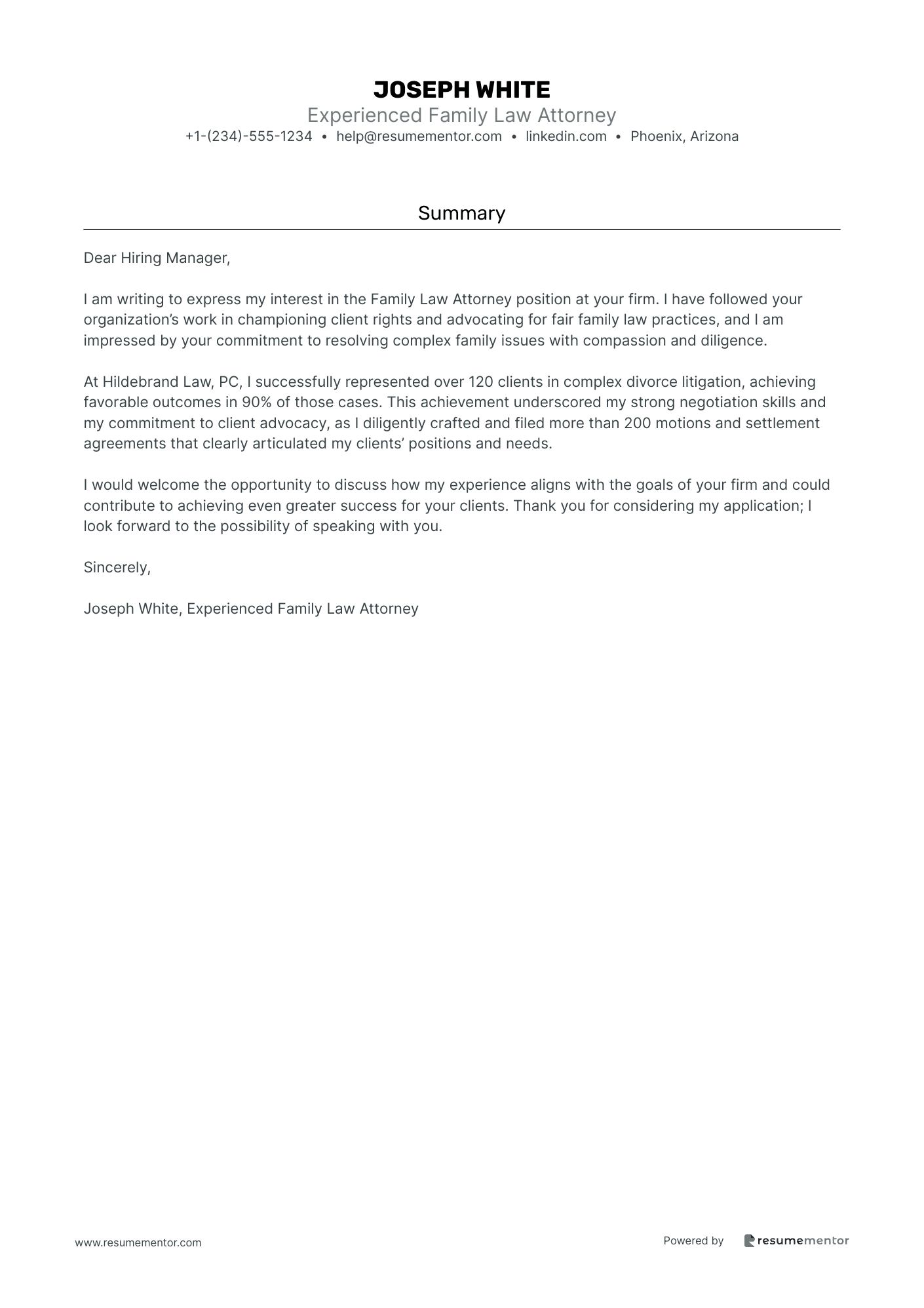 Experienced Family Law Attorney
