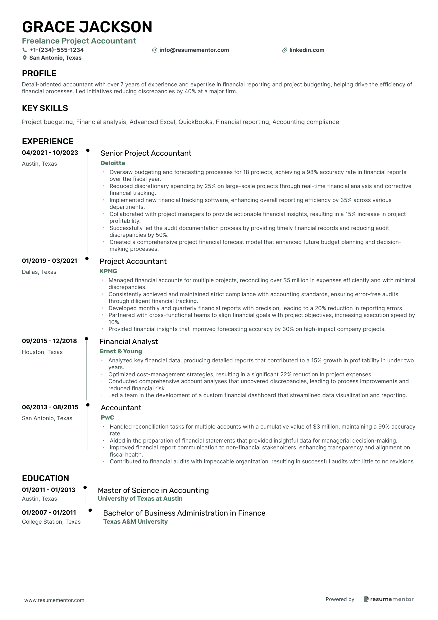 Freelance Project Accountant