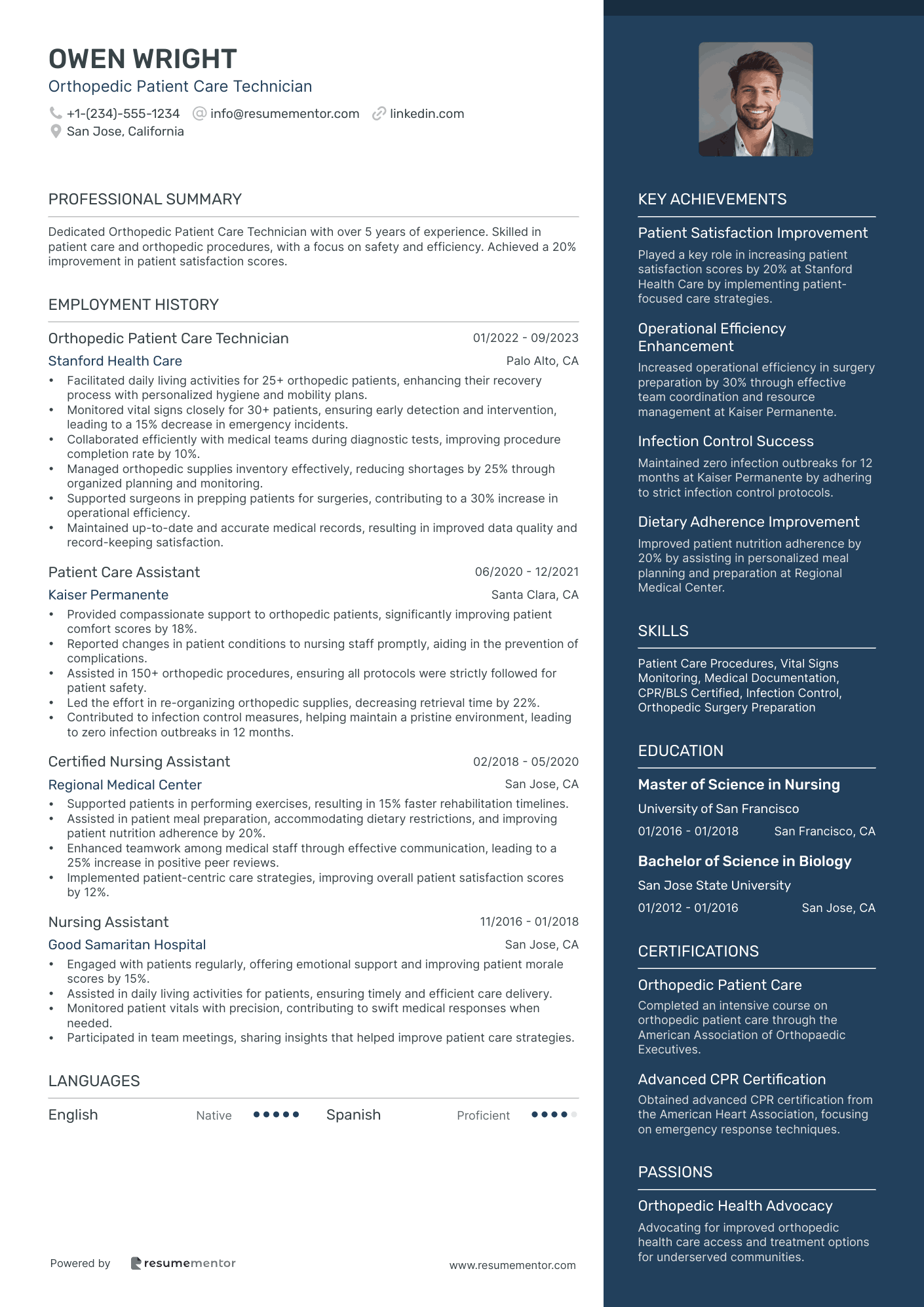 Orthopedic Patient Care Technician