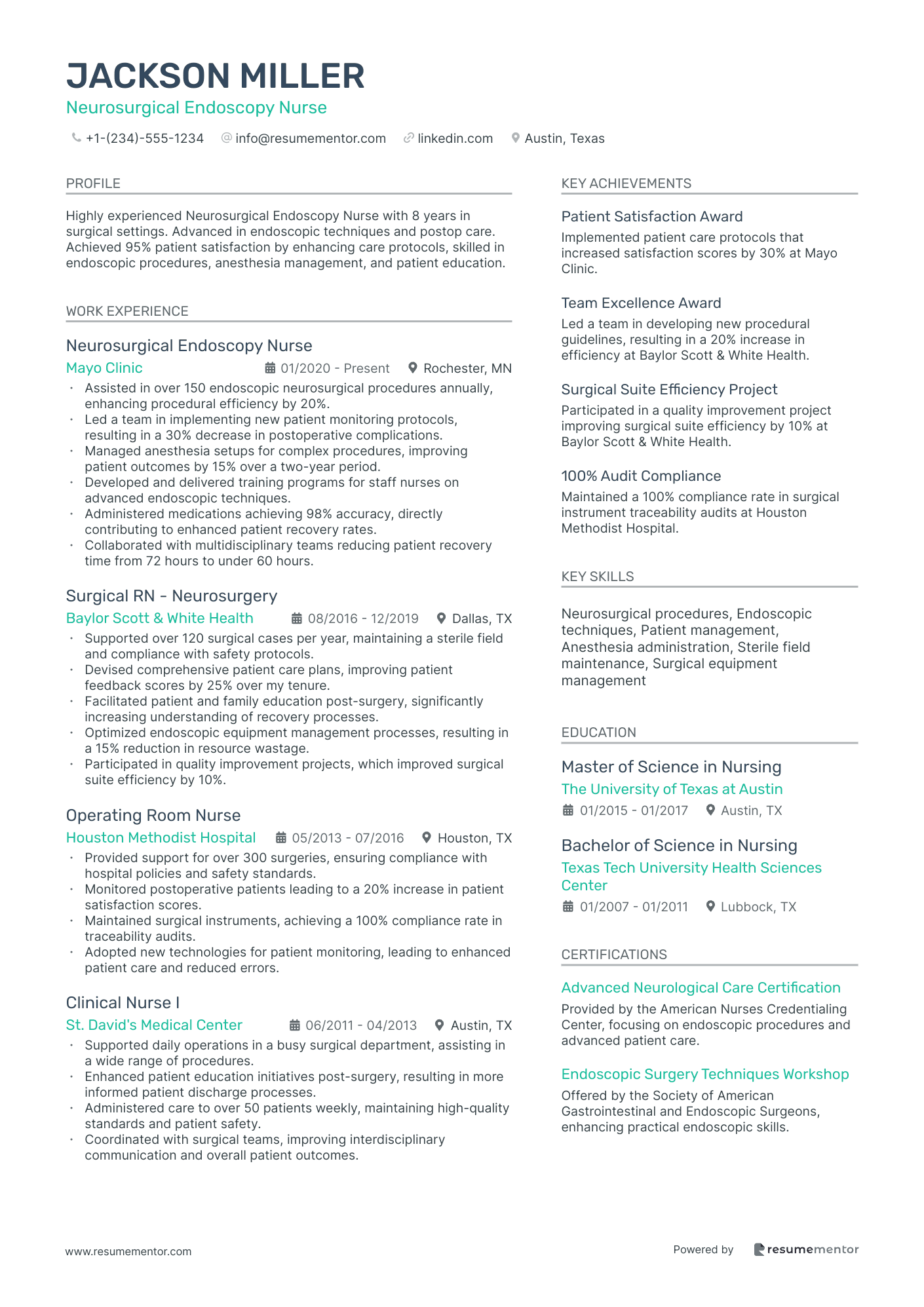 Neurosurgical Endoscopy Nurse