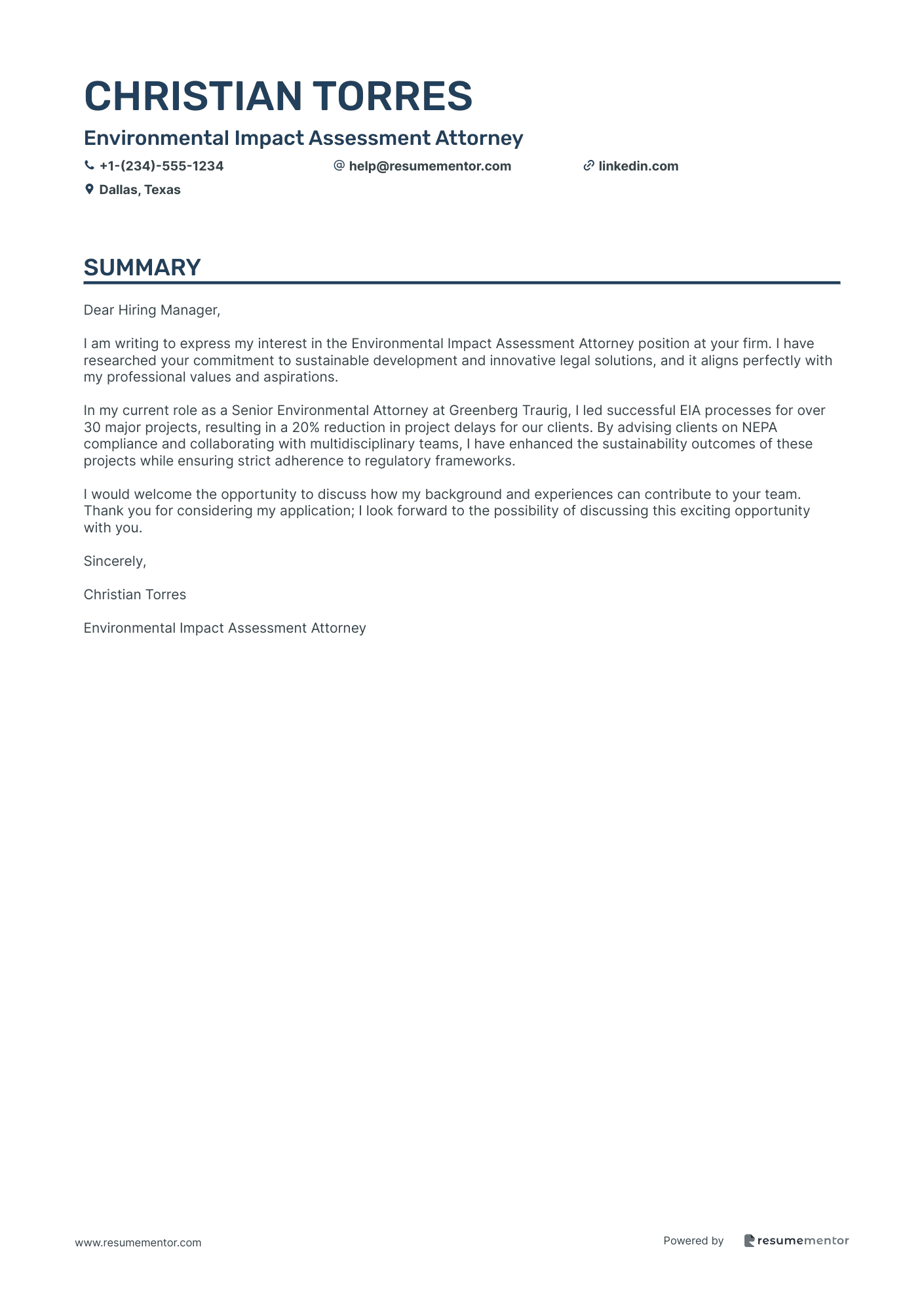 Environmental Impact Assessment Attorney