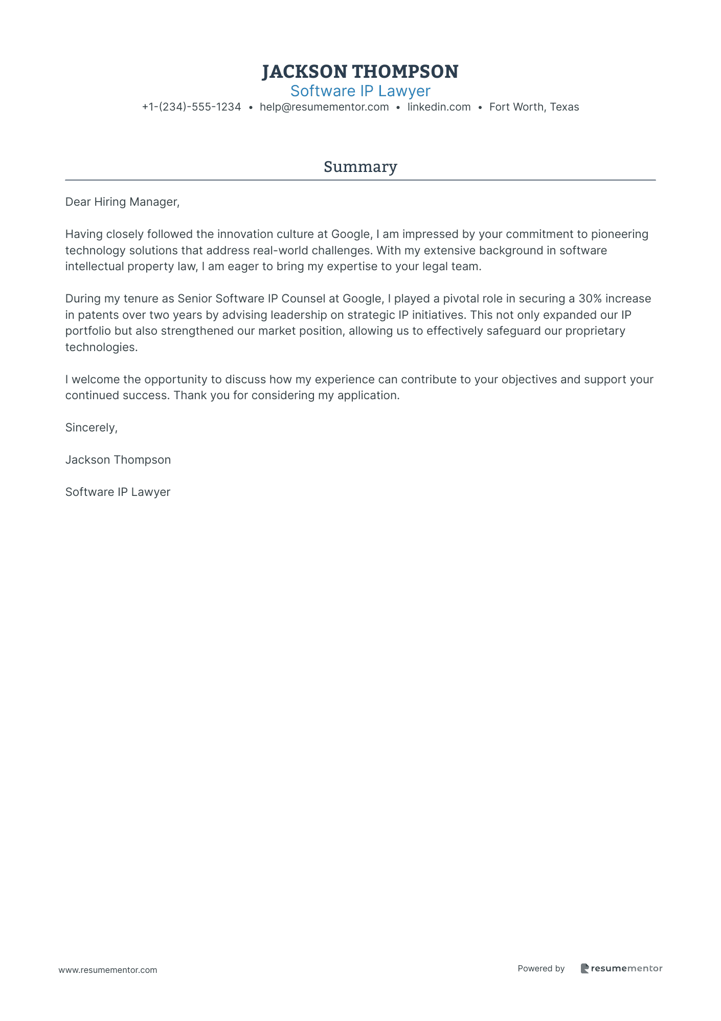Software IP Lawyer