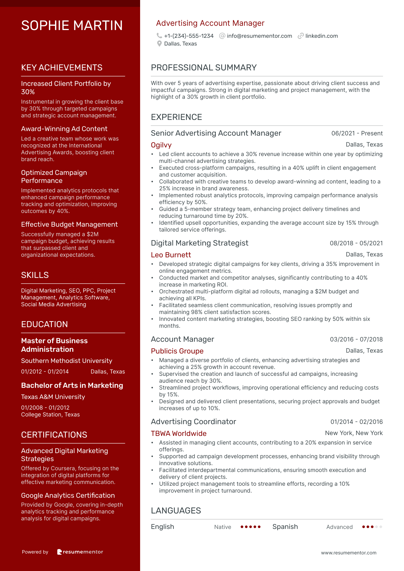 Advertising Account Manager