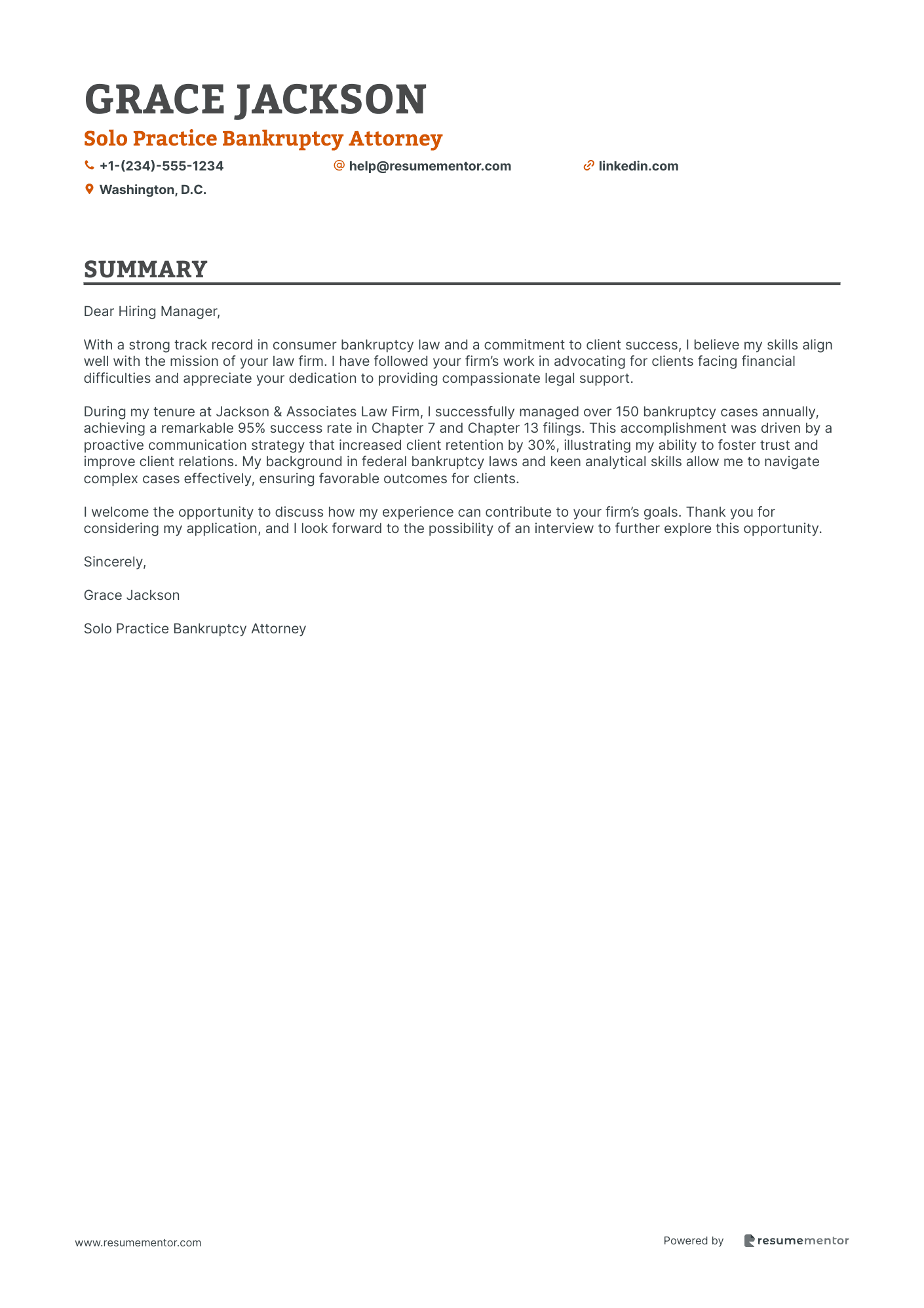 Solo Practice Bankruptcy Attorney