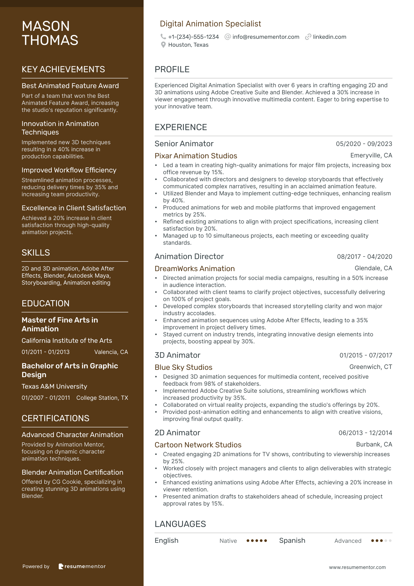 Digital Animation Specialist