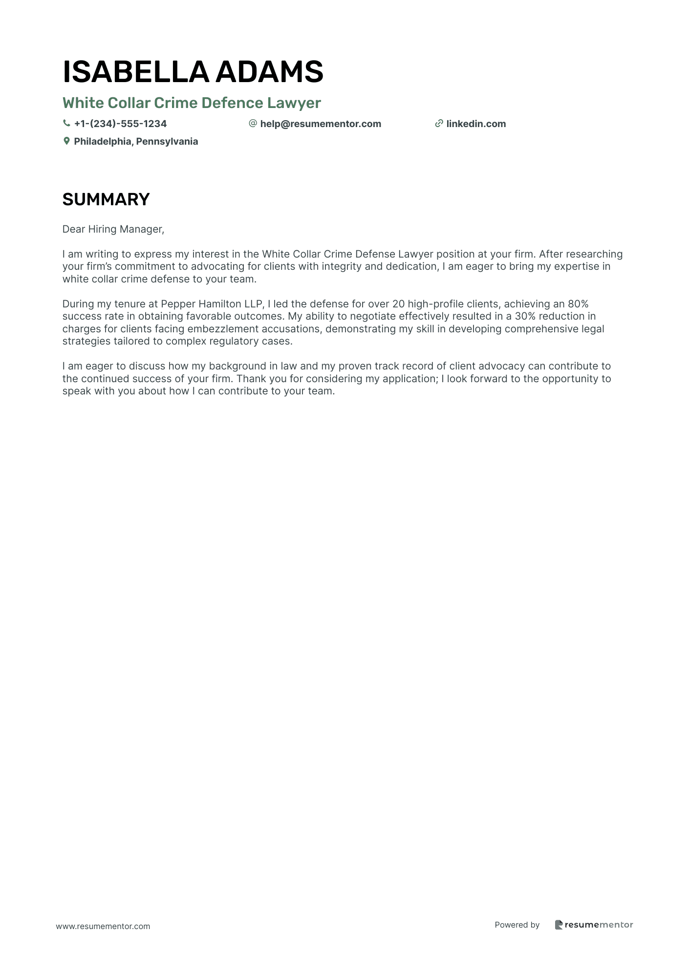 White Collar Crime Defence Lawyer