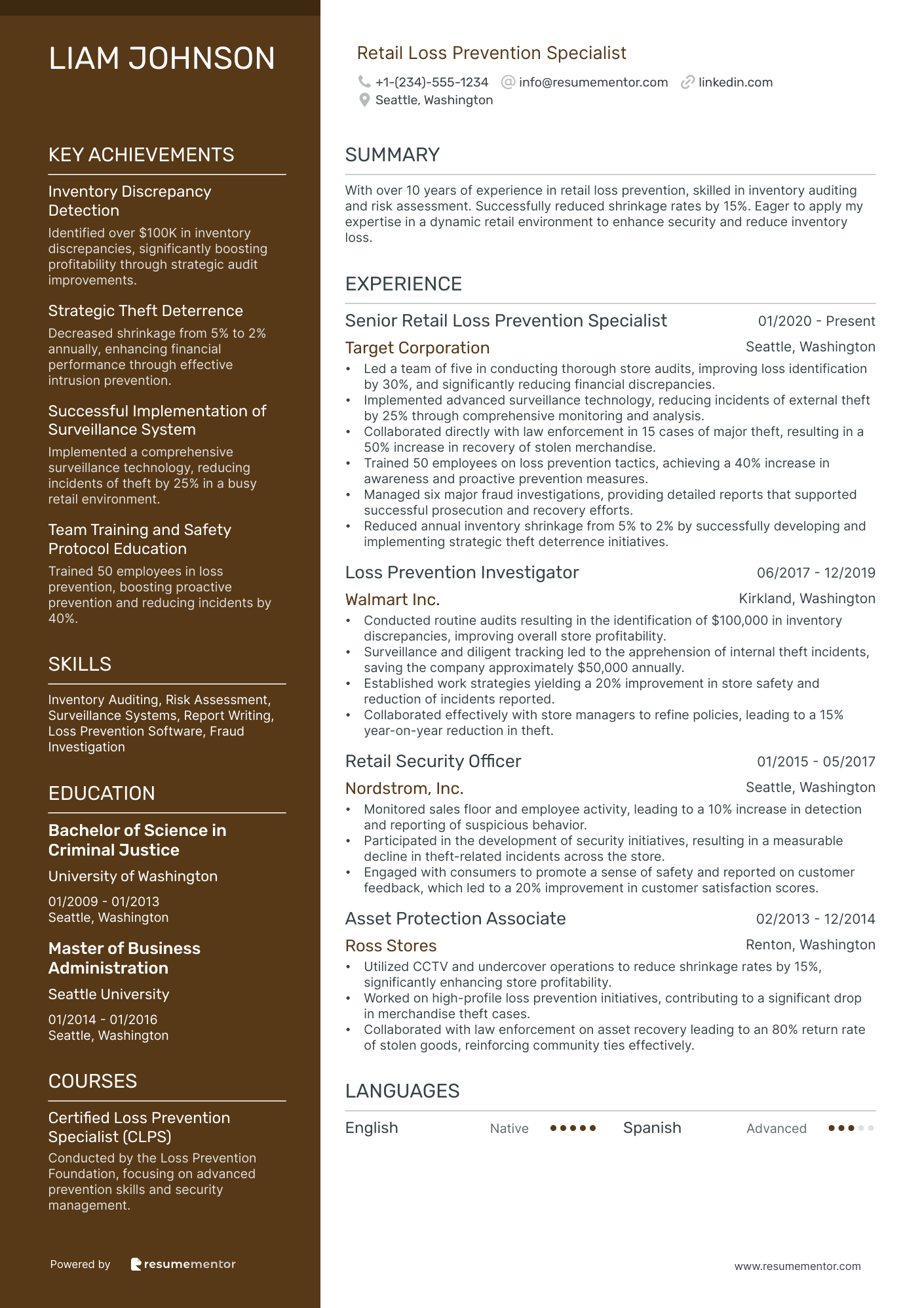Retail Loss Prevention Specialist