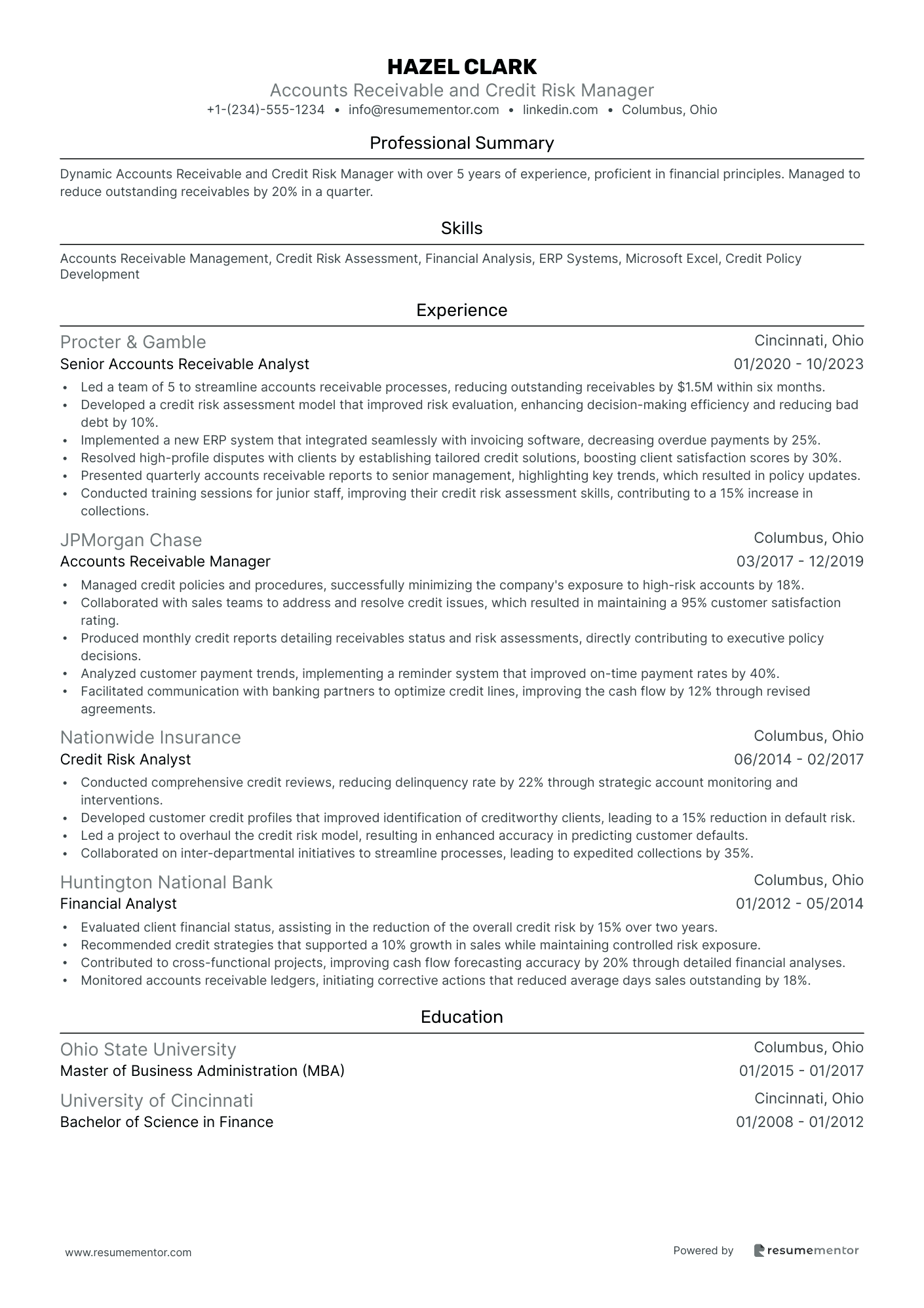 Accounts Receivable and Credit Risk Manager