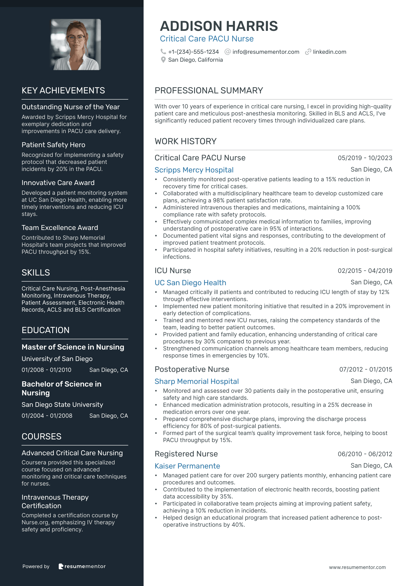 Critical Care PACU Nurse