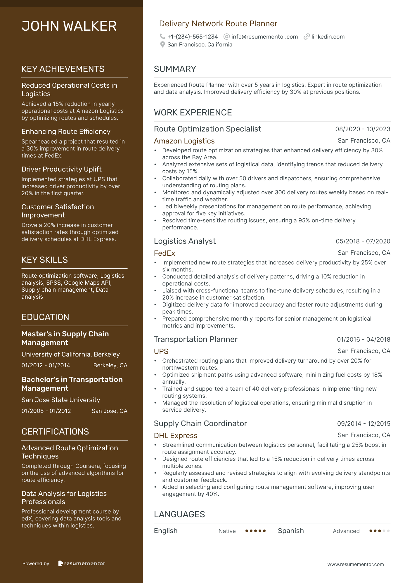 Delivery Network Route Planner