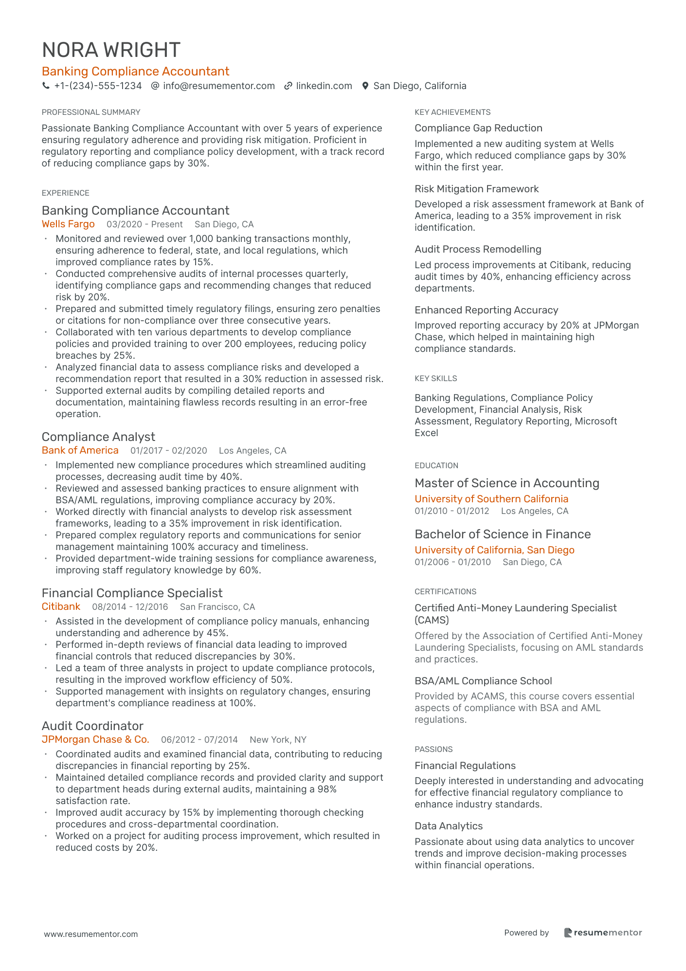 Banking Compliance Accountant