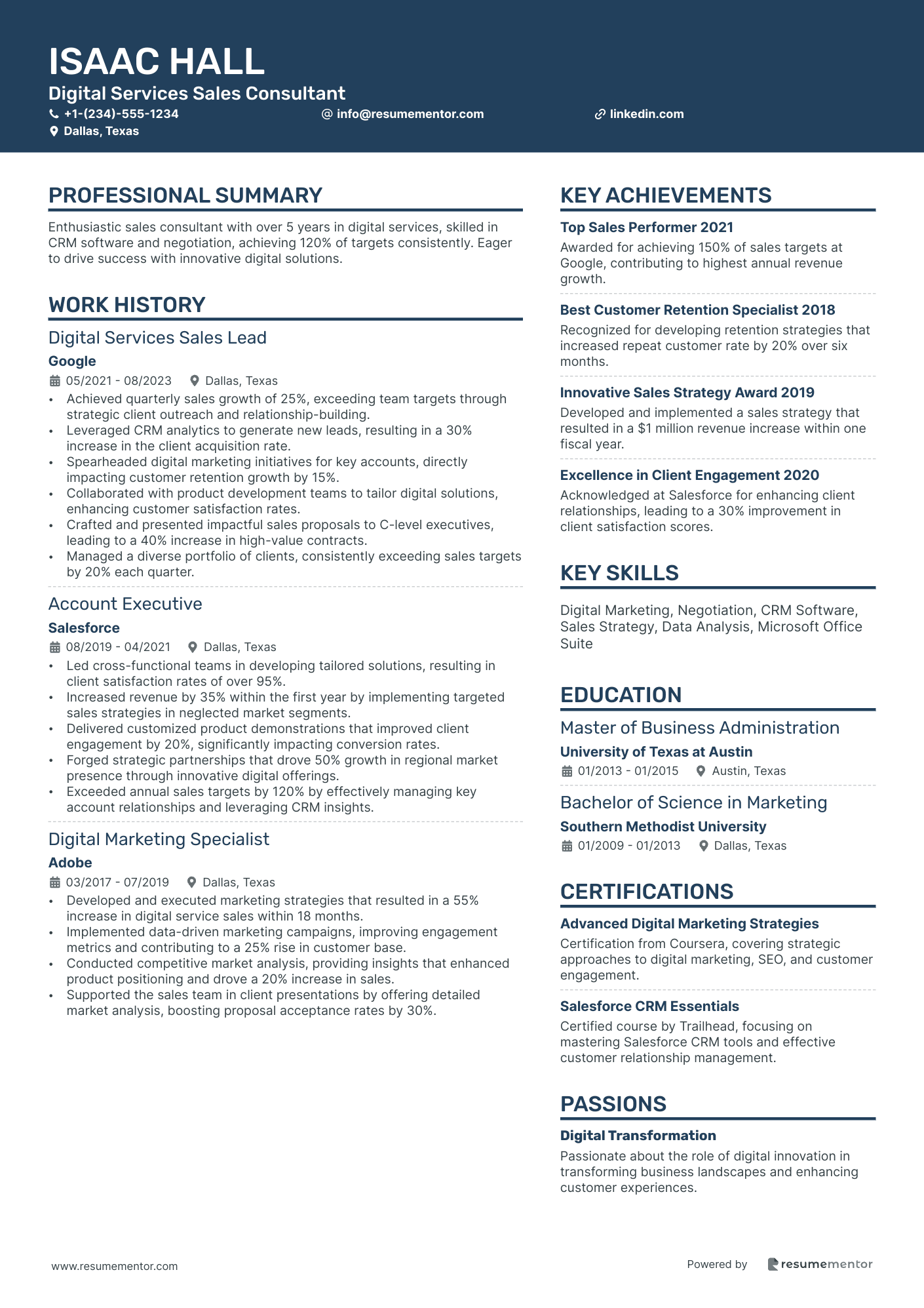 Digital Services Sales Consultant