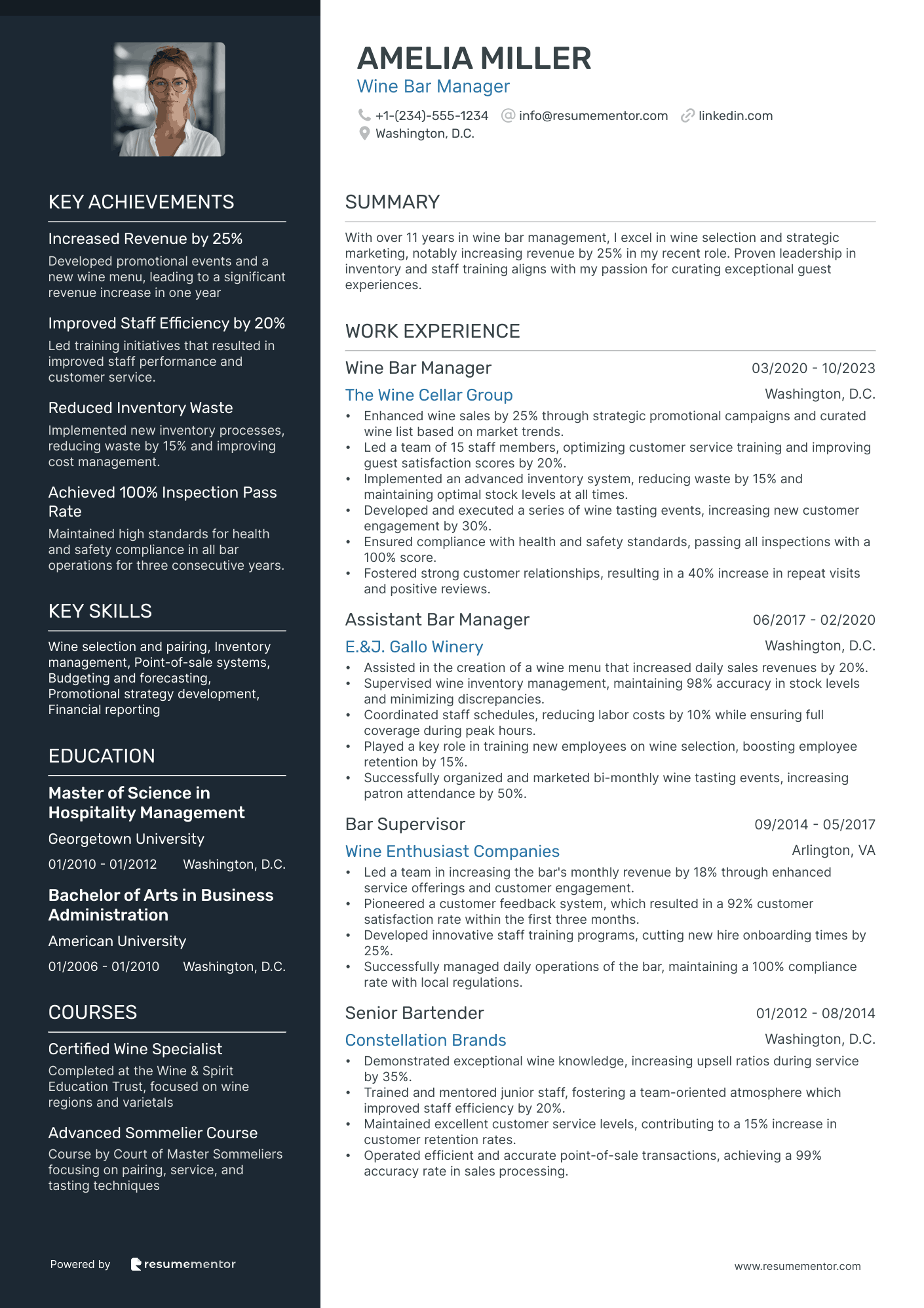 Wine Bar Manager