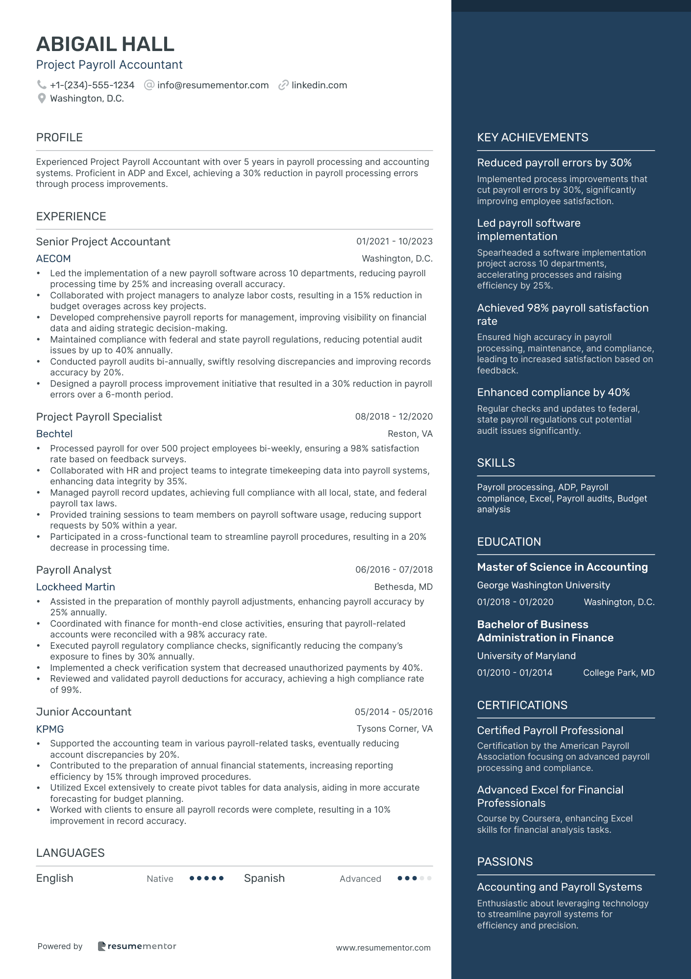 Project Payroll Accountant