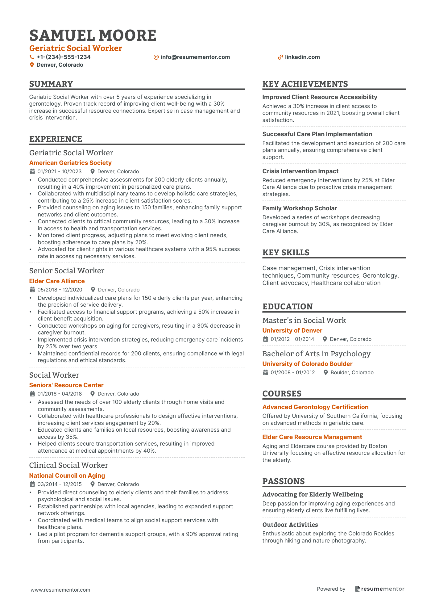 Geriatric Social Worker