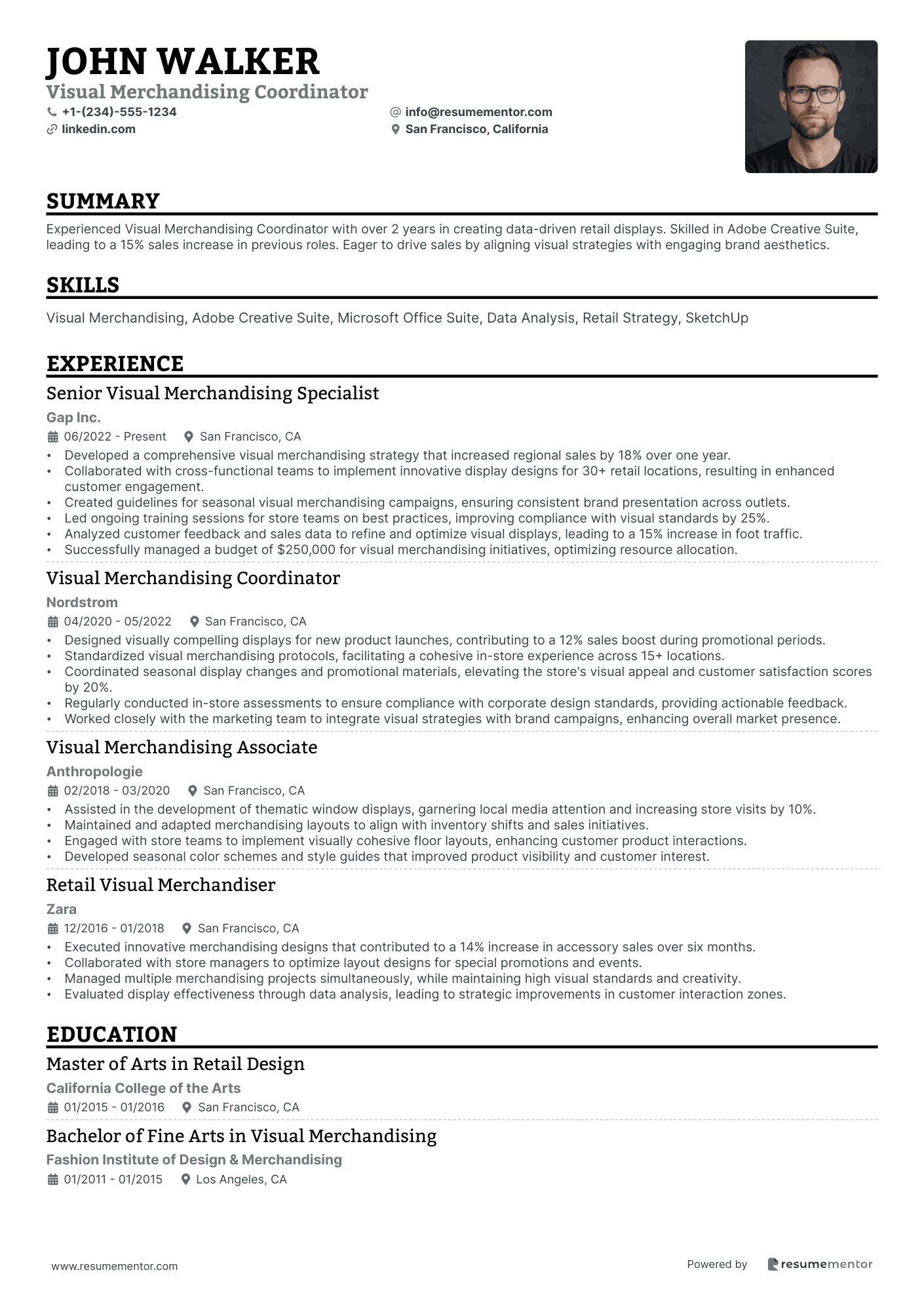 Visual Merchandising Coordinator