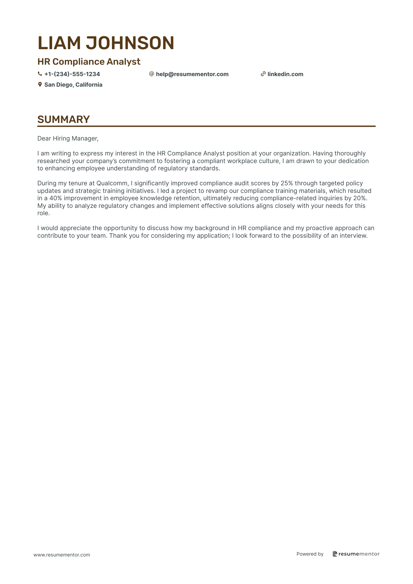 HR Compliance Analyst