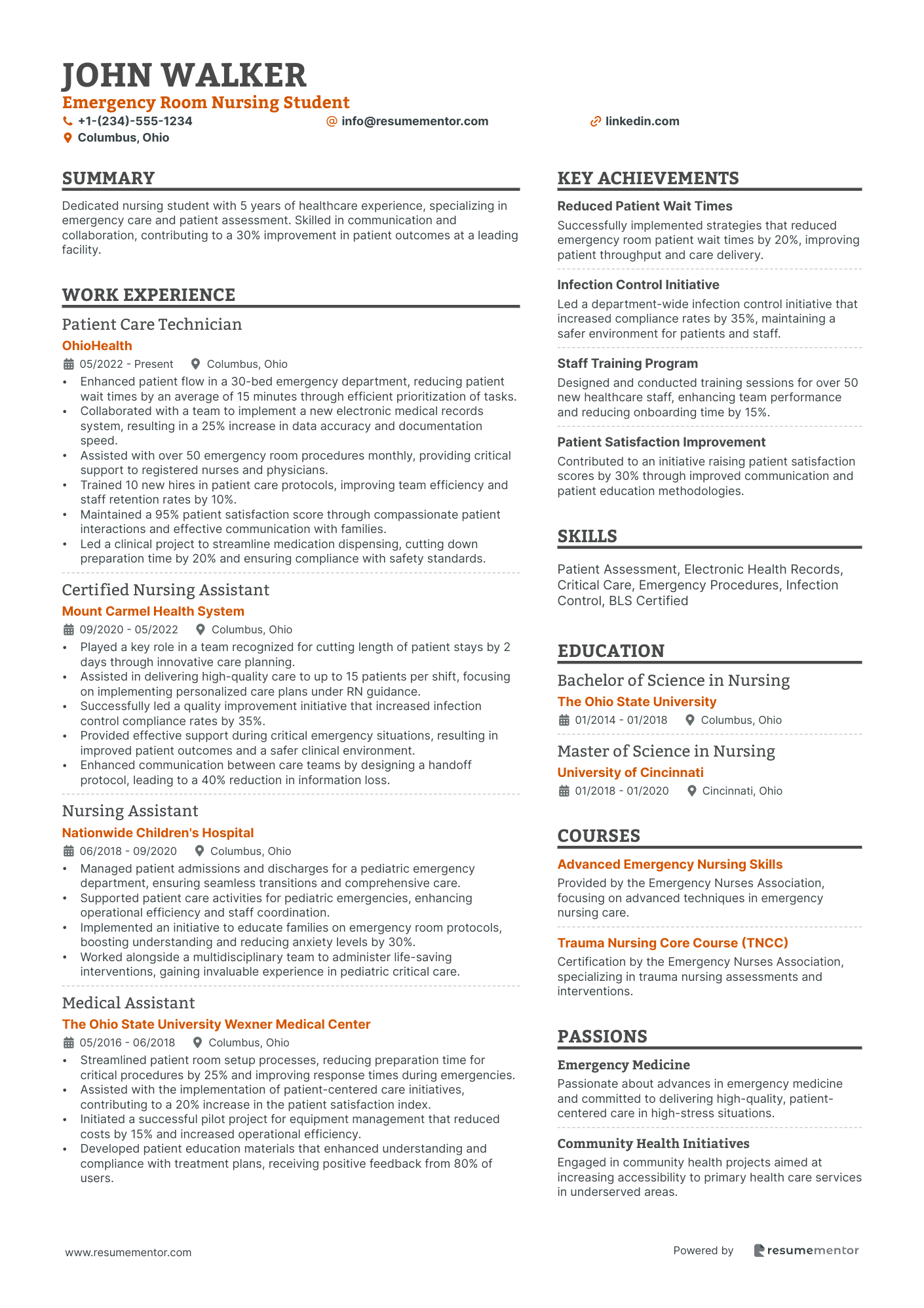 Emergency Room Nursing Student