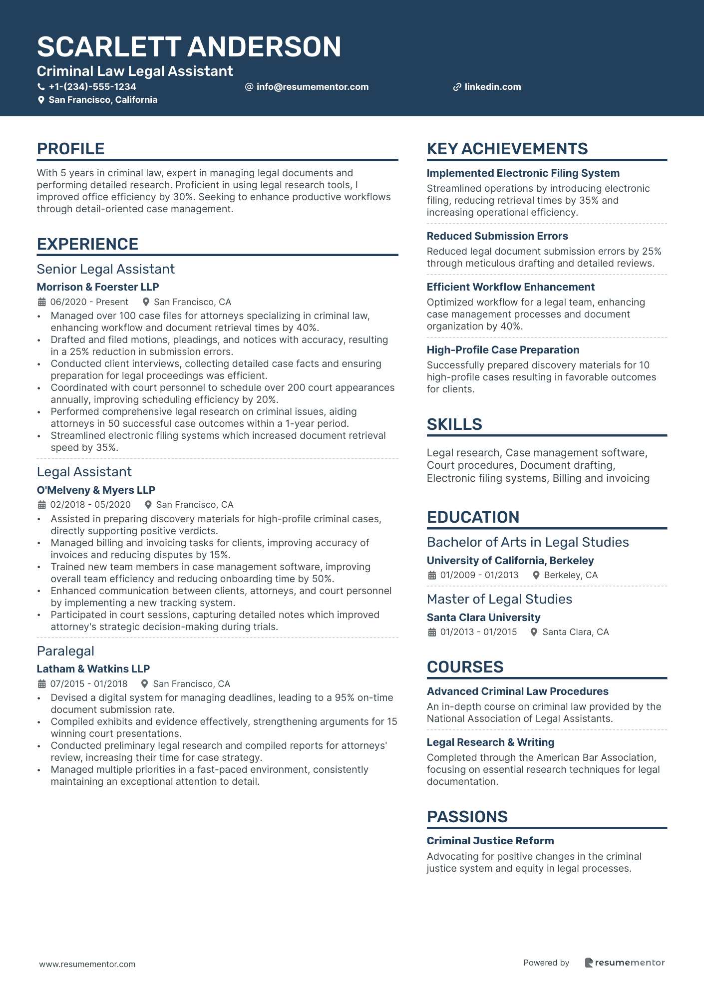 Criminal Law Legal Assistant