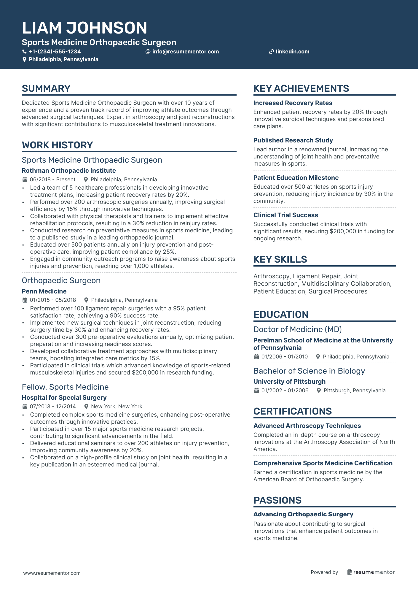 Sports Medicine Orthopaedic Surgeon