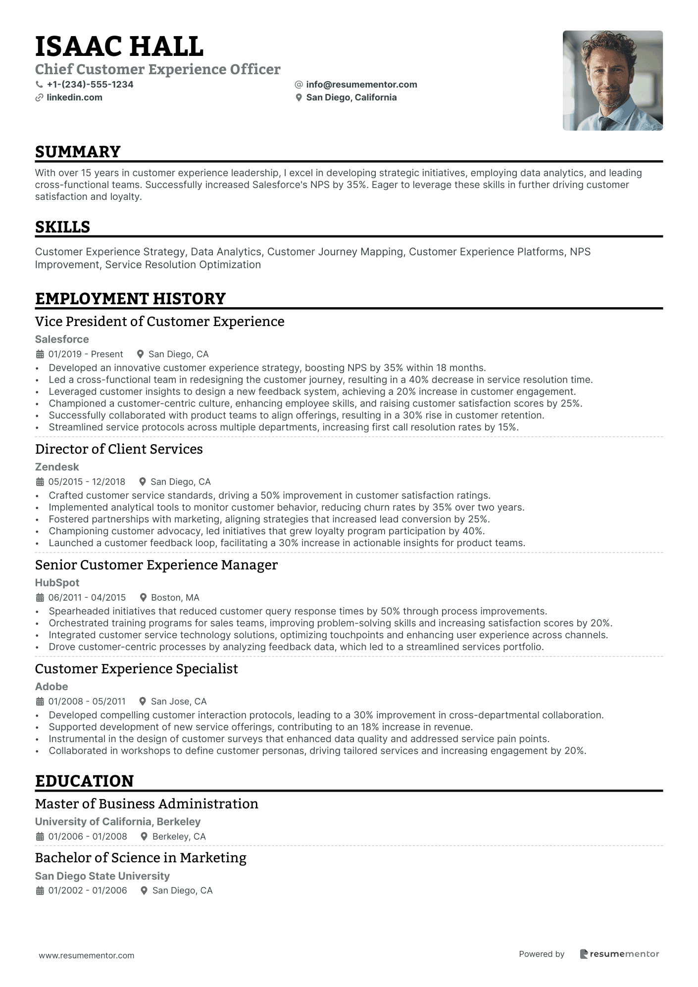 Chief Customer Experience Officer