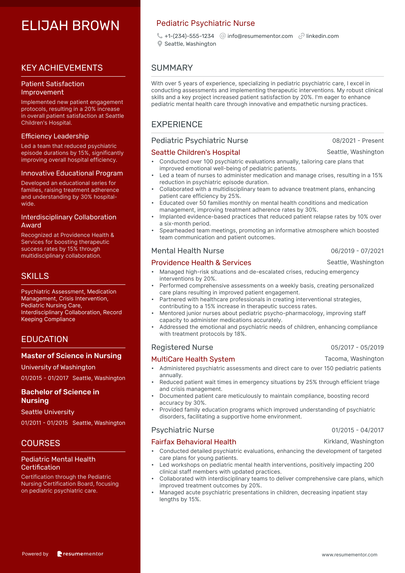 Pediatric Psychiatric Nurse