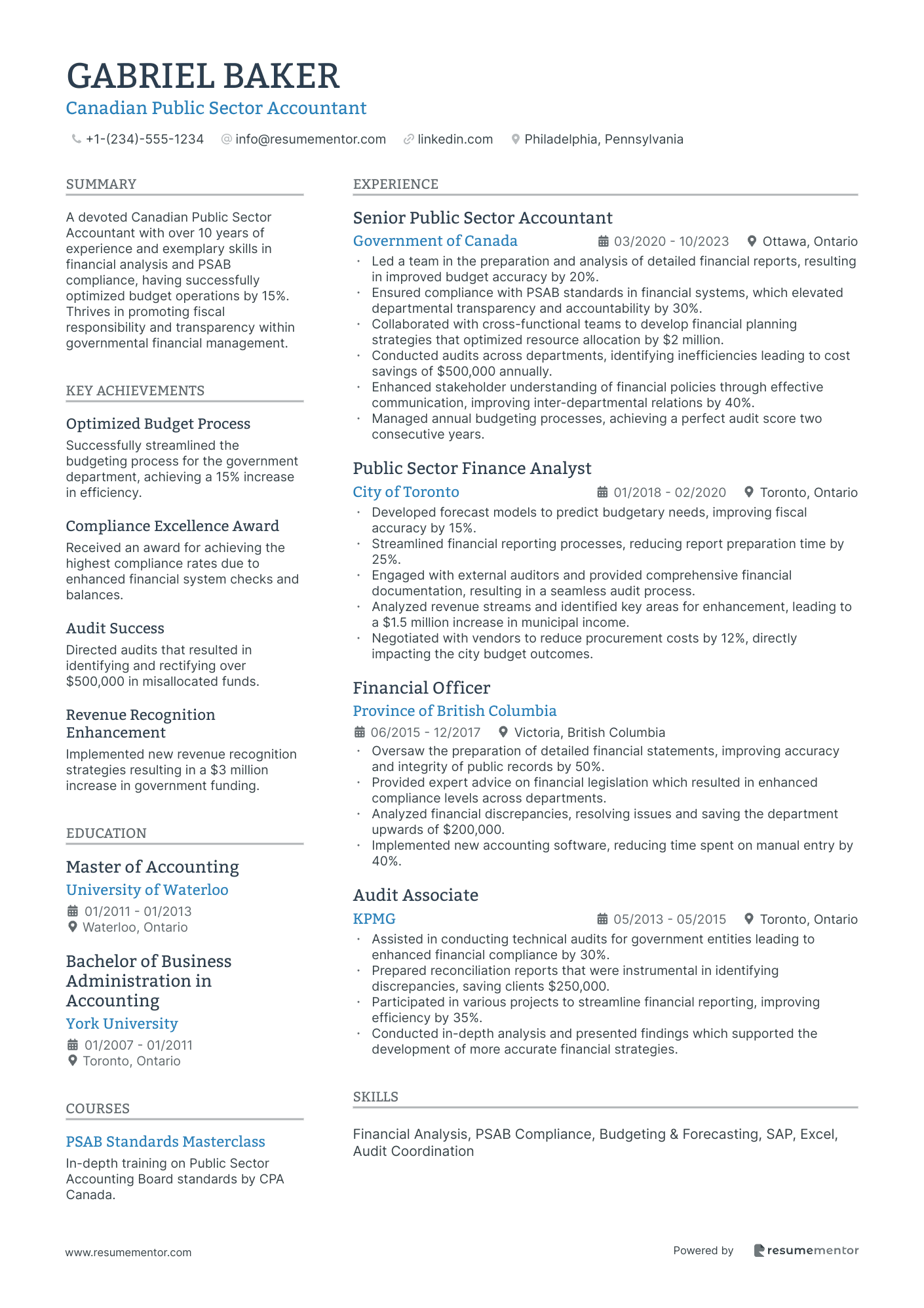 Canadian Public Sector Accountant
