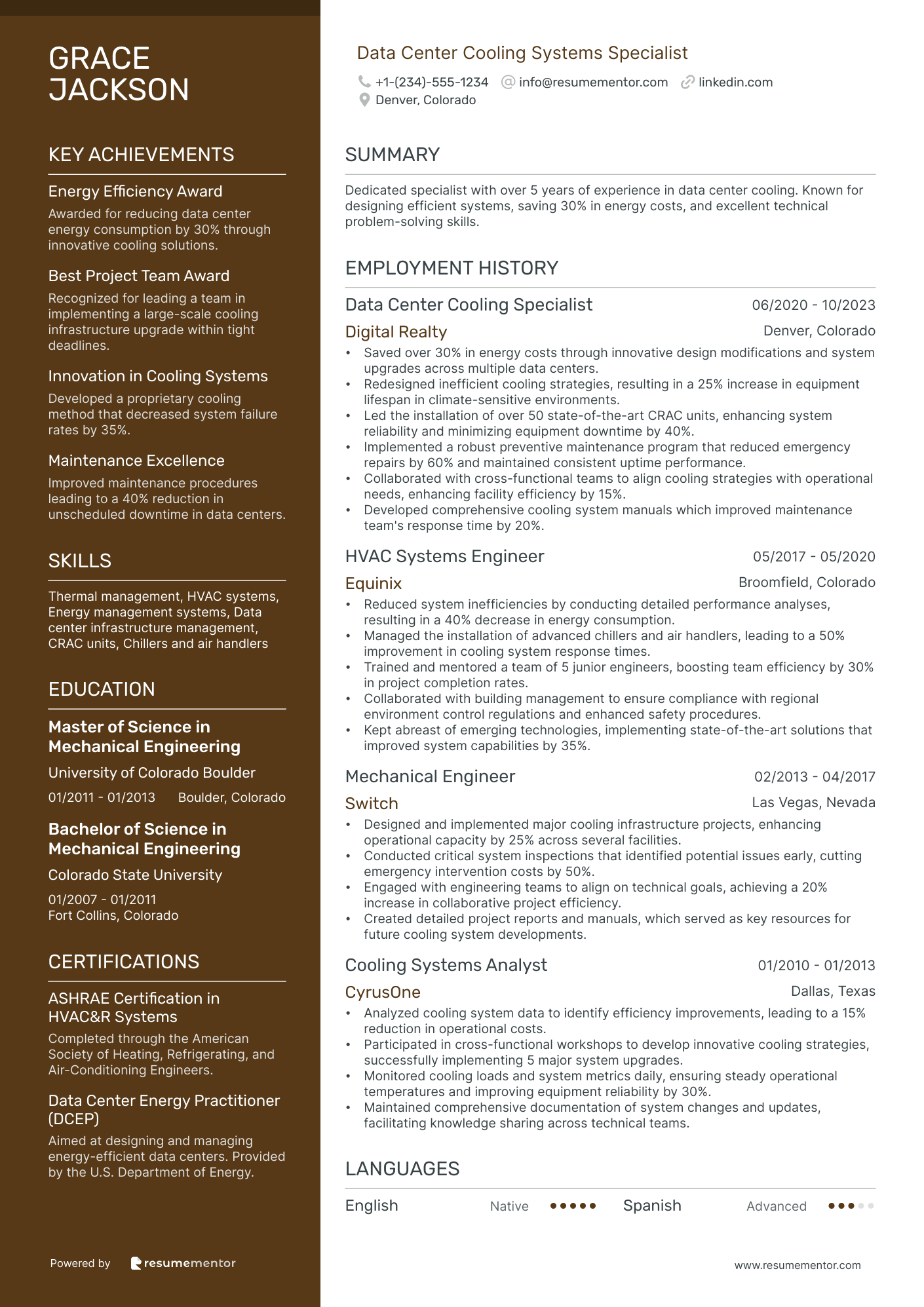 Data Center Cooling Systems Specialist