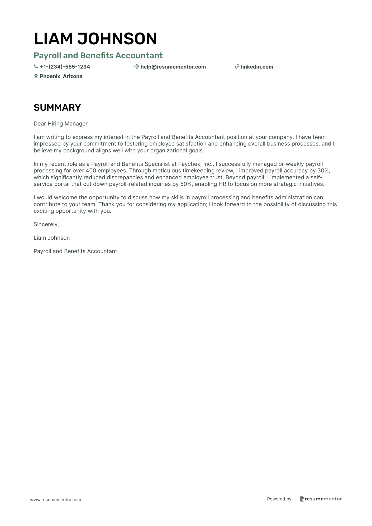 Payroll and Benefits Accountant