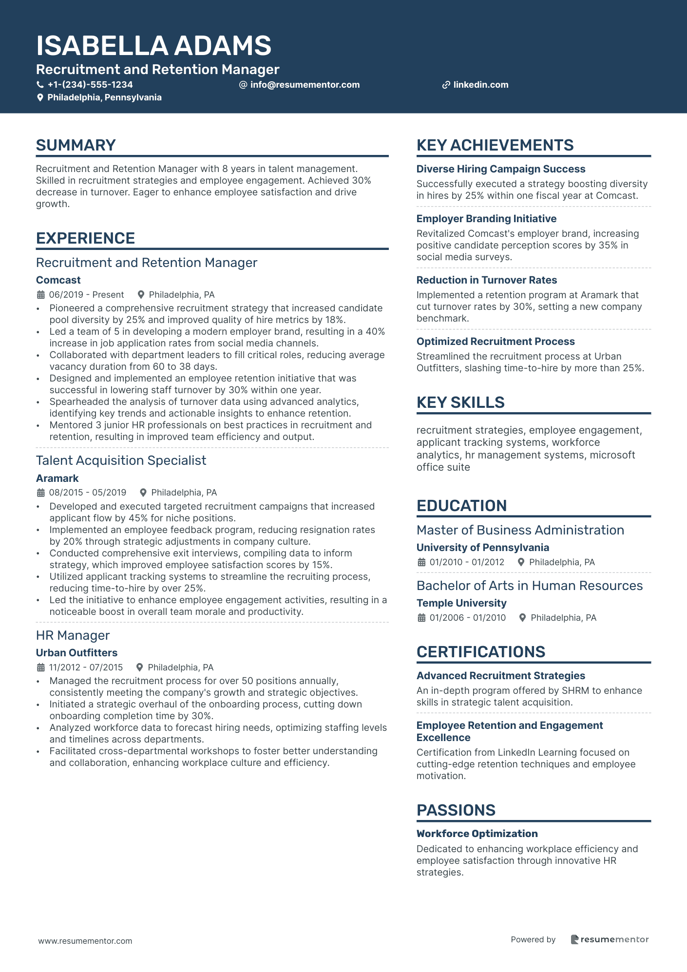 Recruitment and Retention Manager