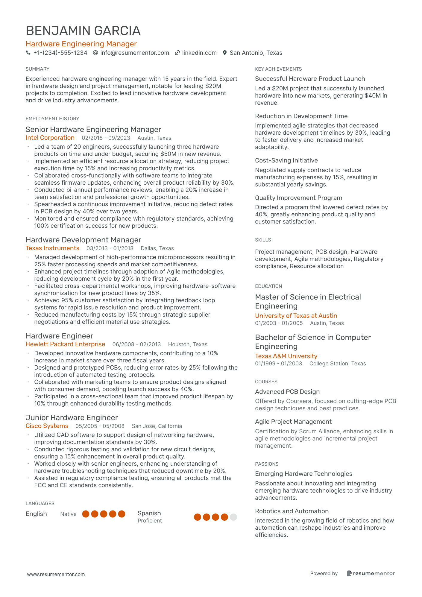 Hardware Engineering Manager