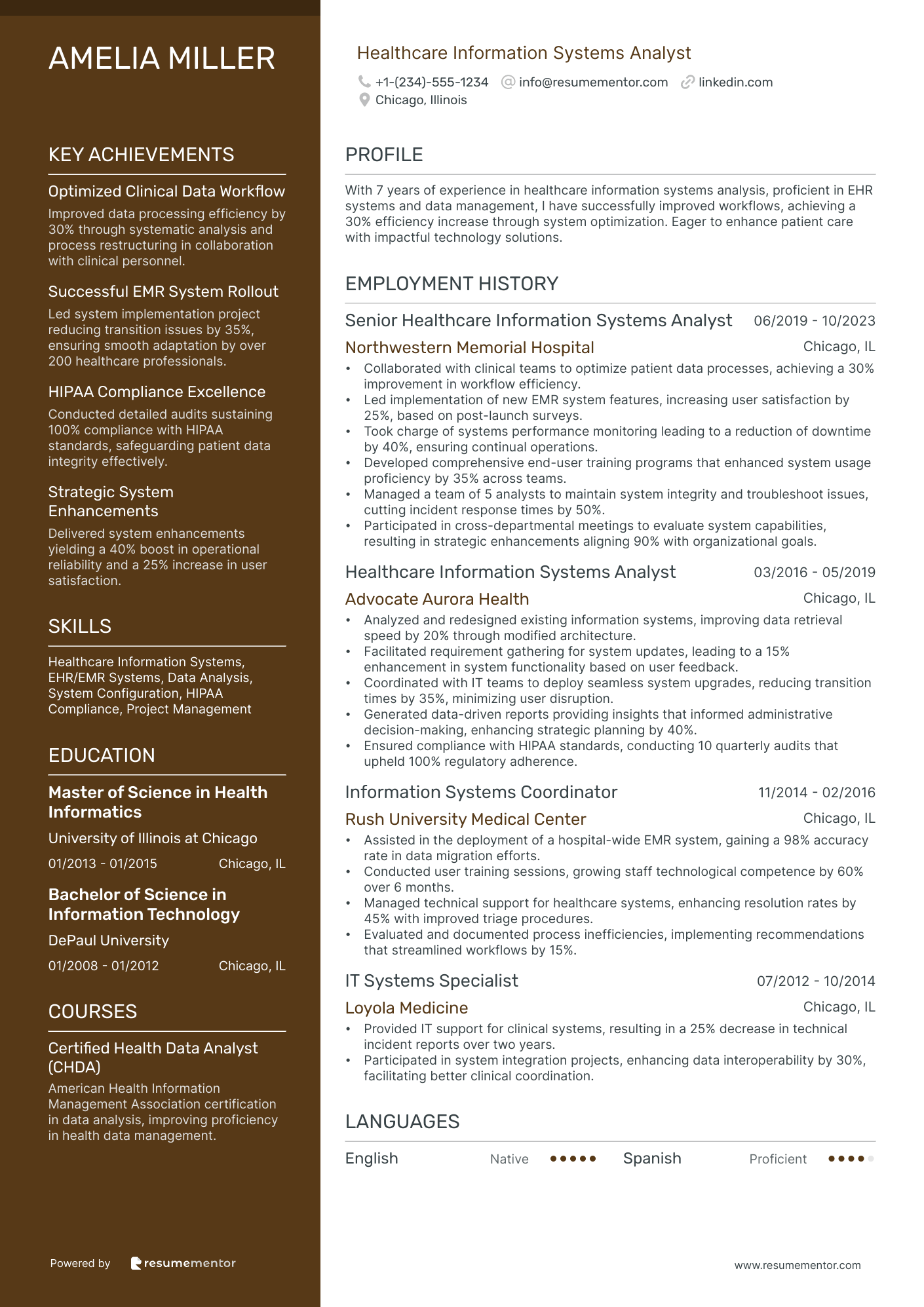 Healthcare Information Systems Analyst