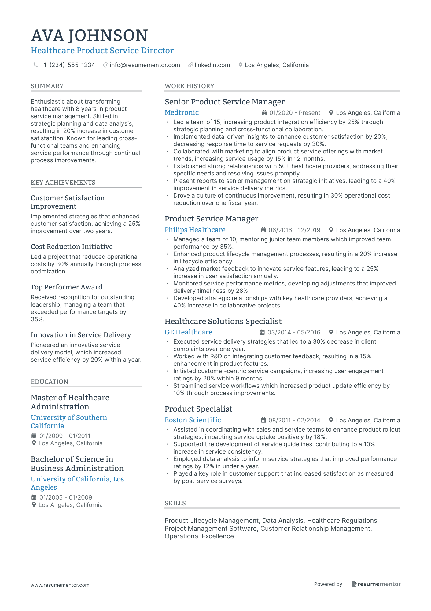 Healthcare Product Service Director