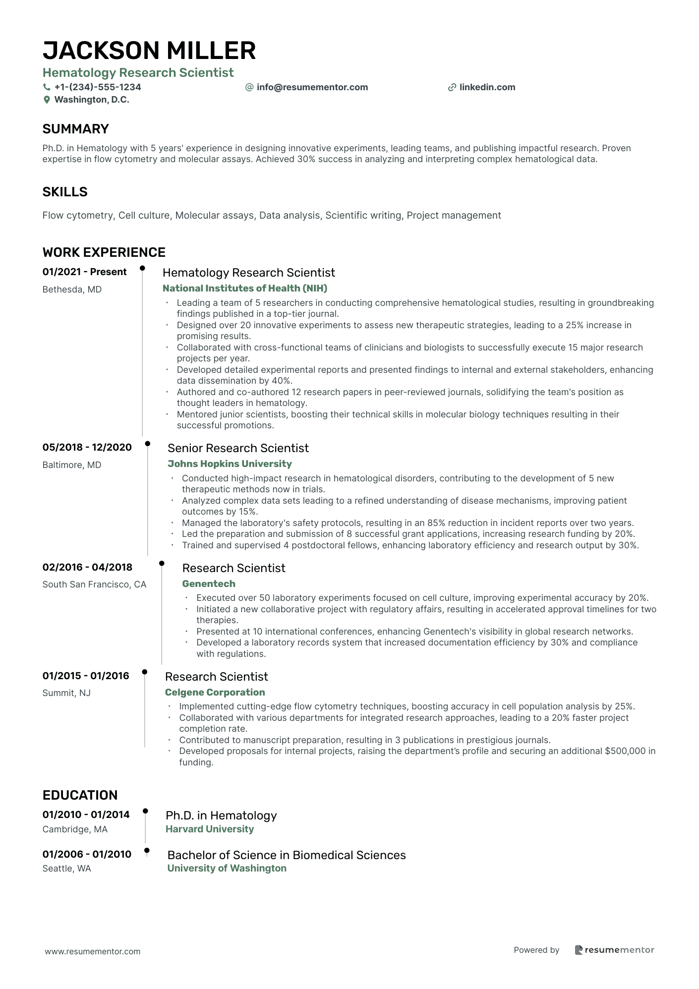 Hematology Research Scientist