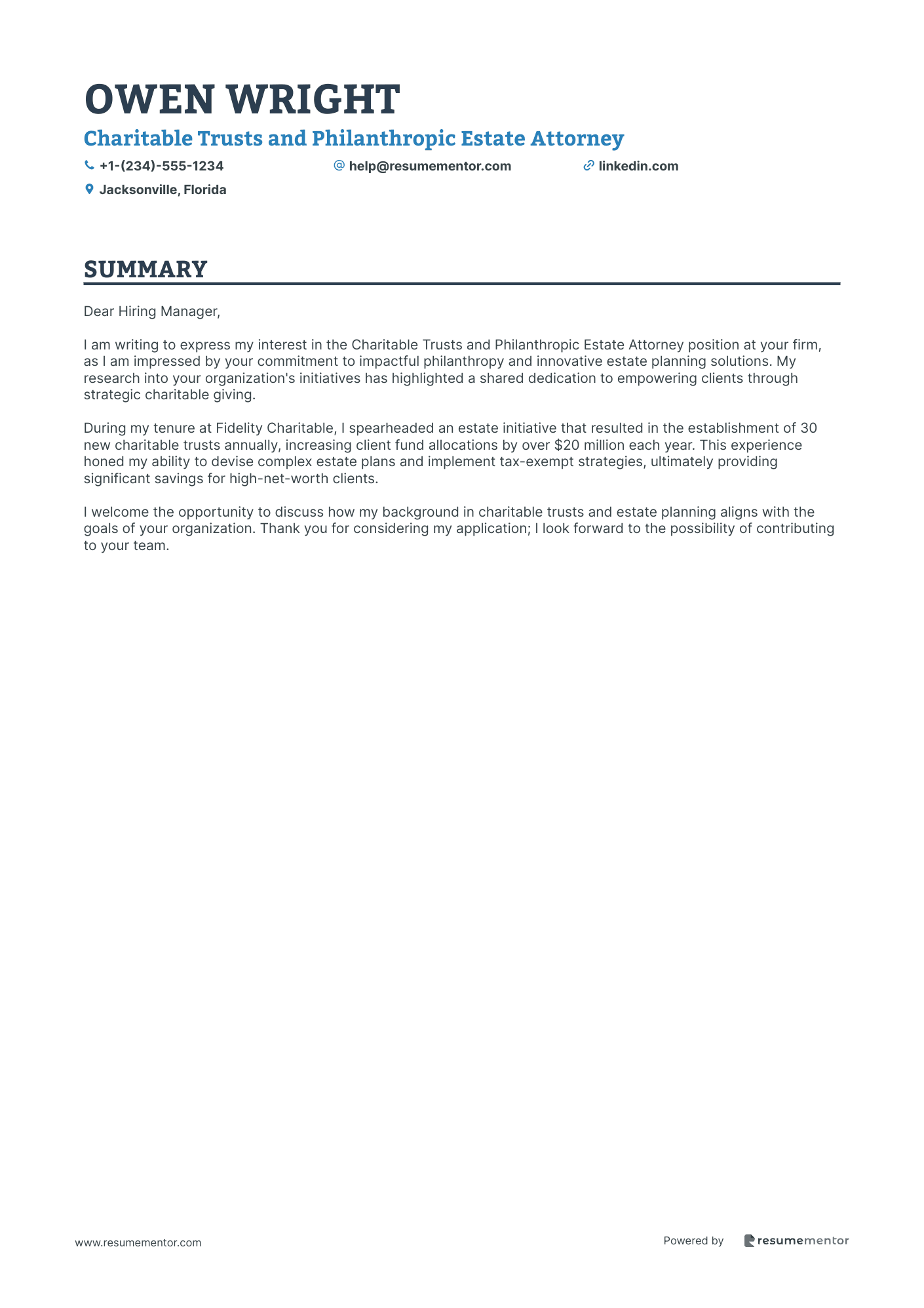 Charitable Trusts and Philanthropic Estate Attorney