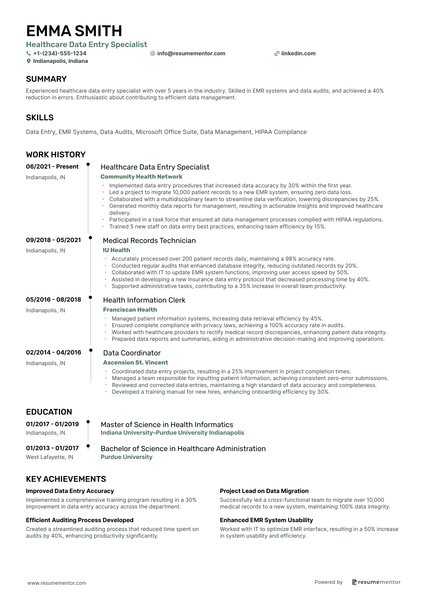 Healthcare Data Entry Specialist