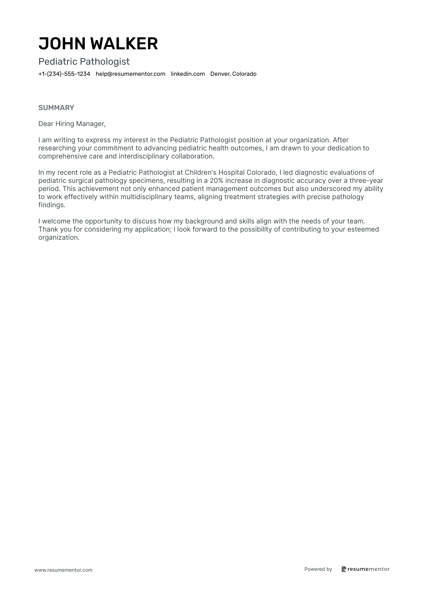 Pediatric Pathologist
