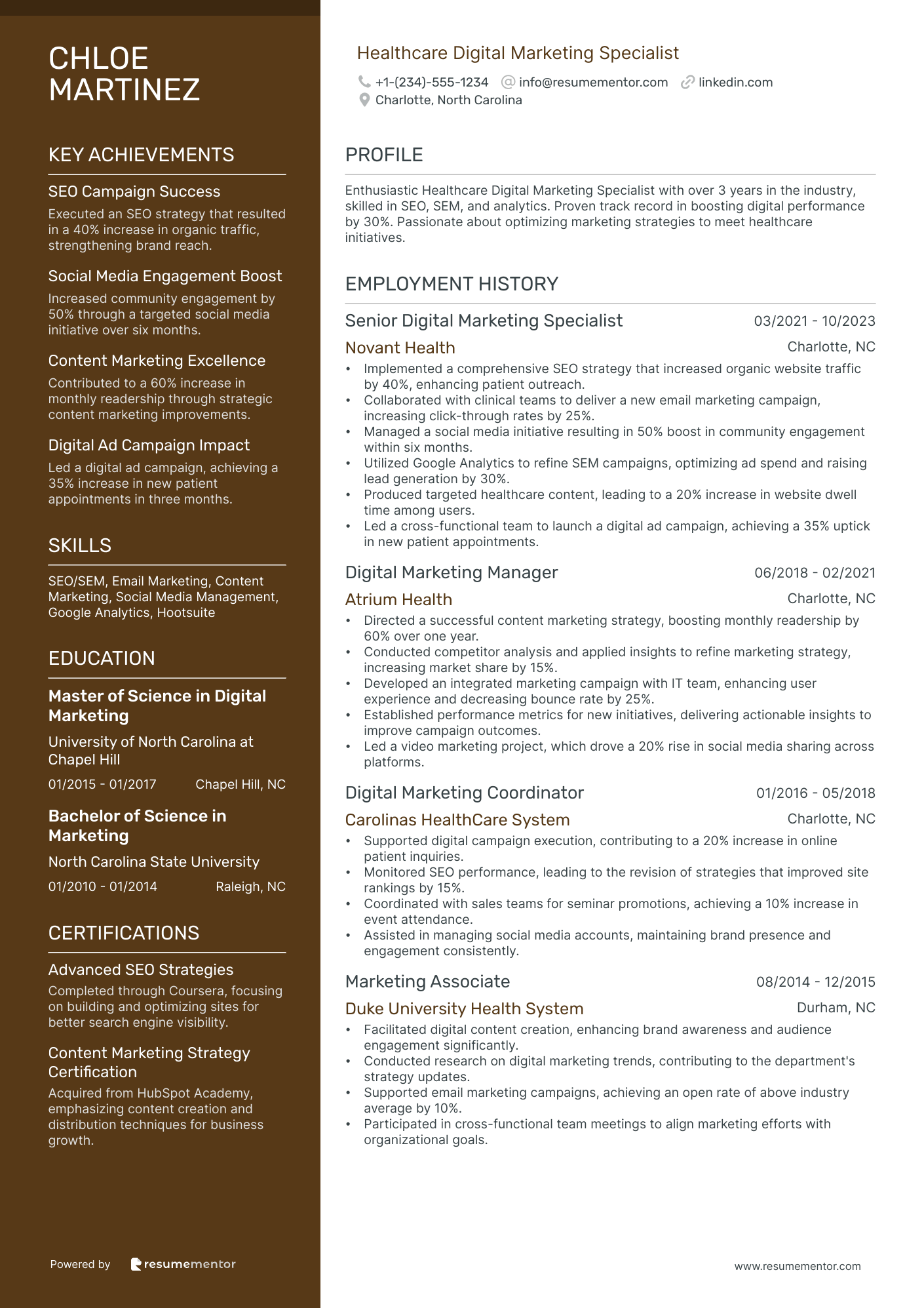 Healthcare Digital Marketing Specialist