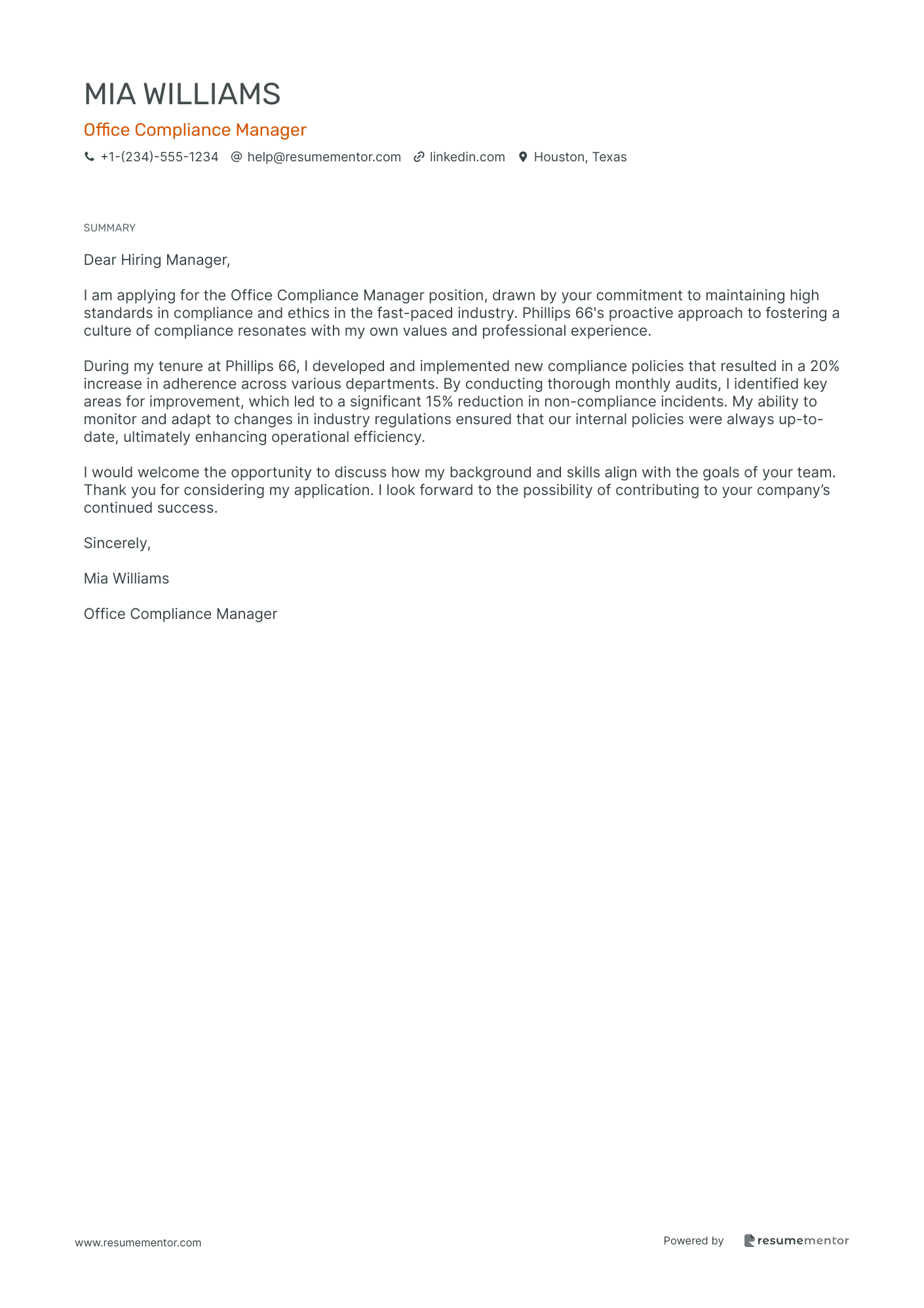 Office Compliance Manager
