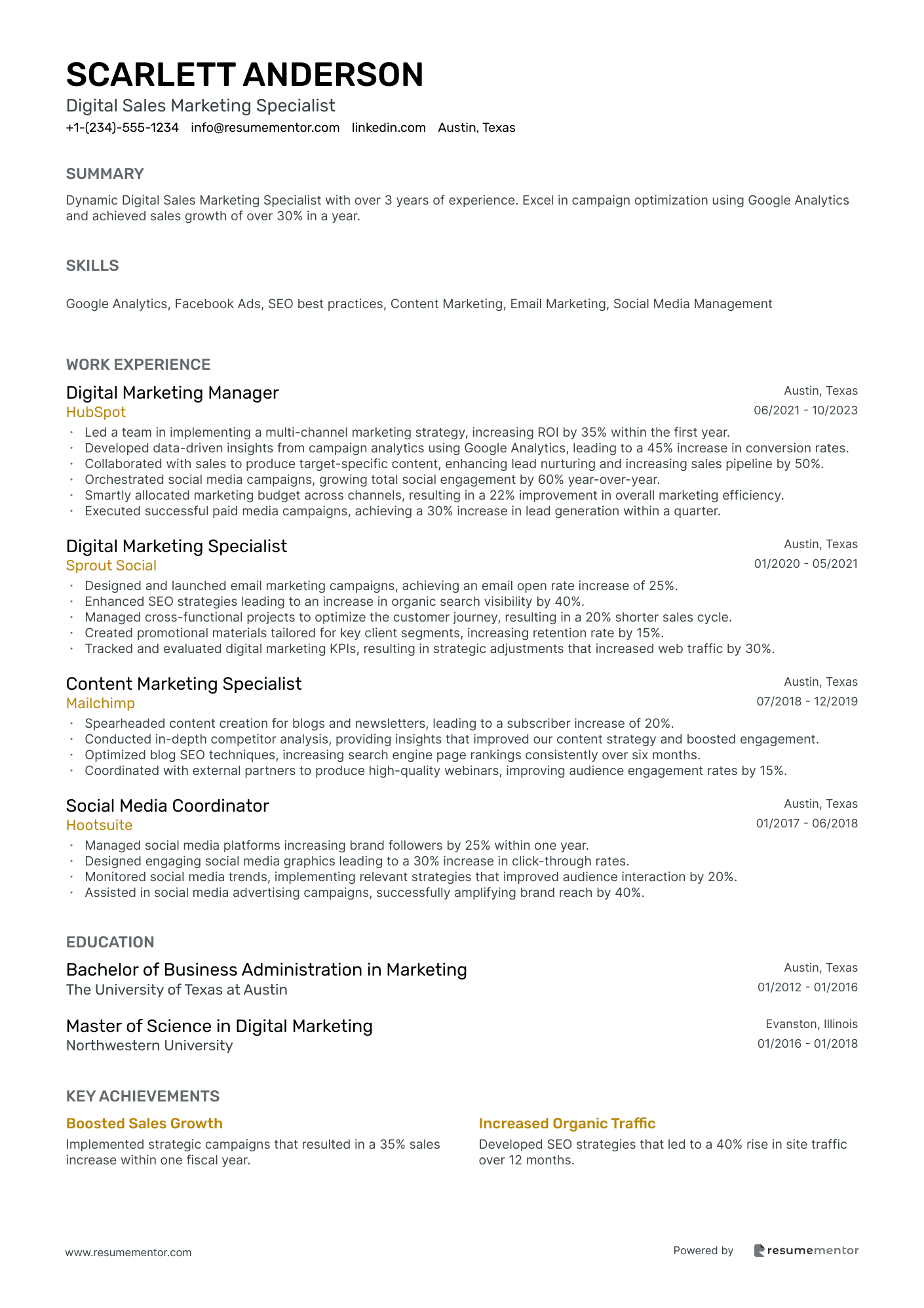 Digital Sales Marketing Specialist